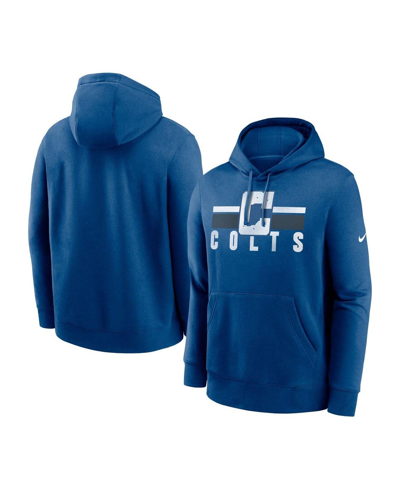 Nike Royal Indianapolis Colts Club Fleece Pullover Hoodie in Blue