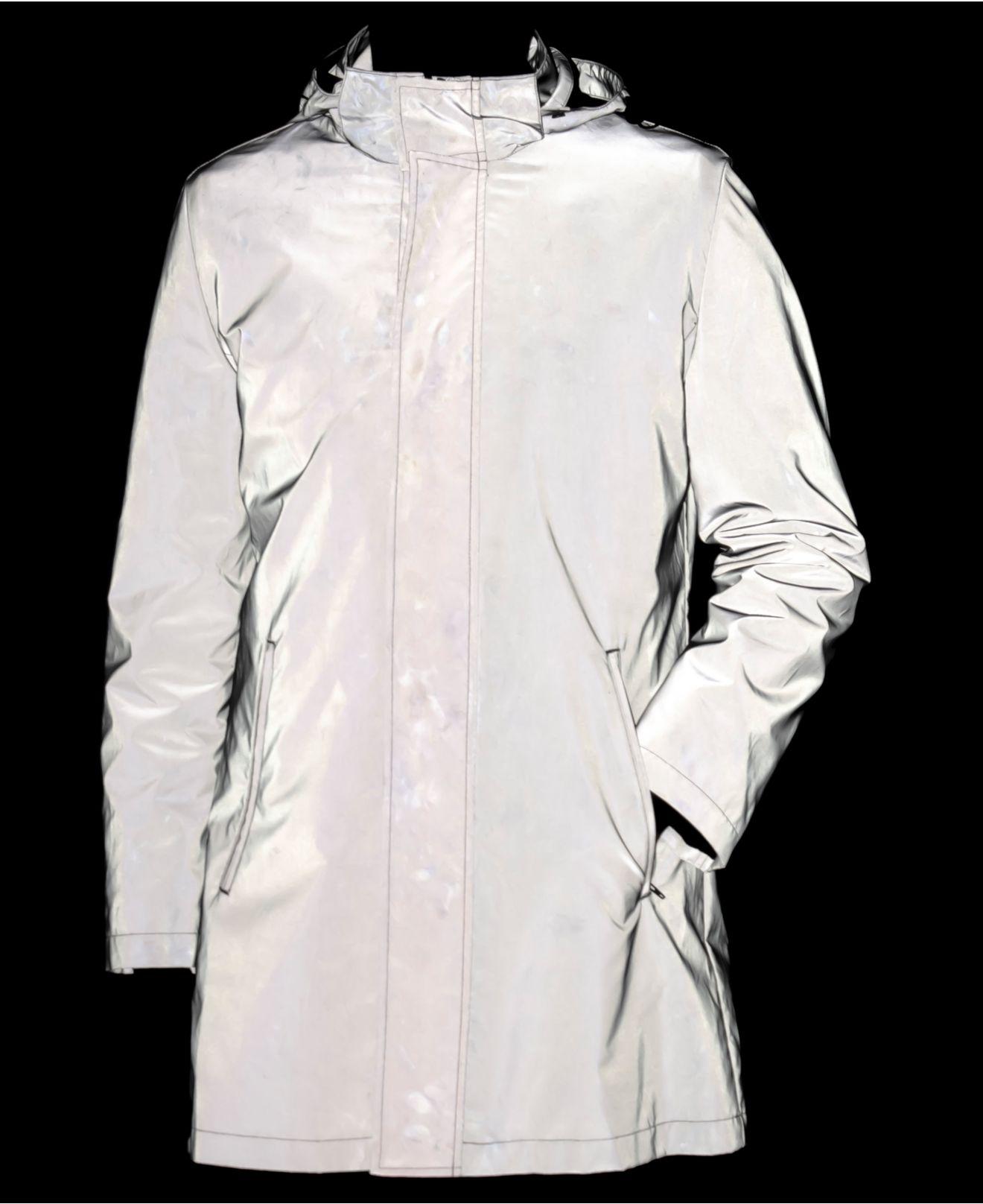 calvin klein reflective raincoat