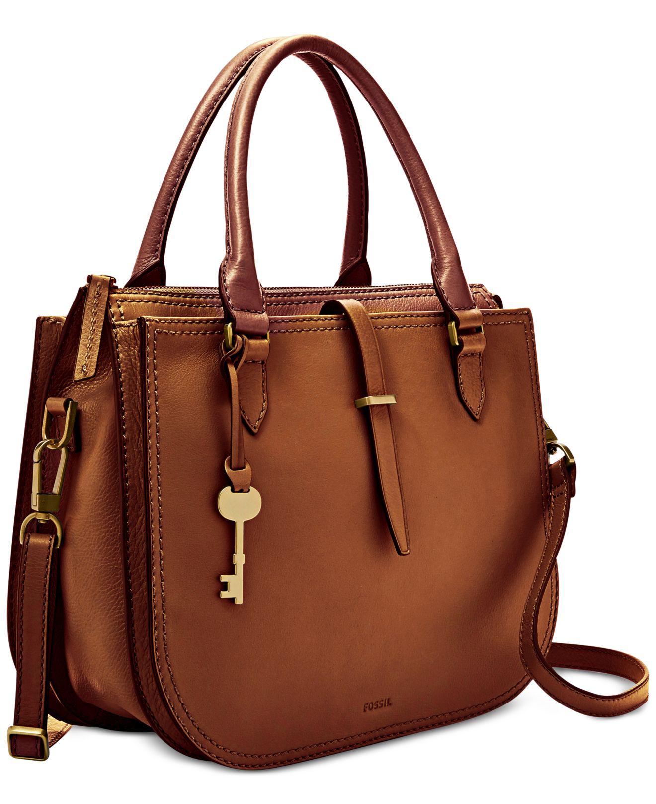Fossil Women's Kinley Faux Leather Large Crossbody Purse Handbag,  Black/Brown (Model: ZB1803015): Handbags: Amazon.com