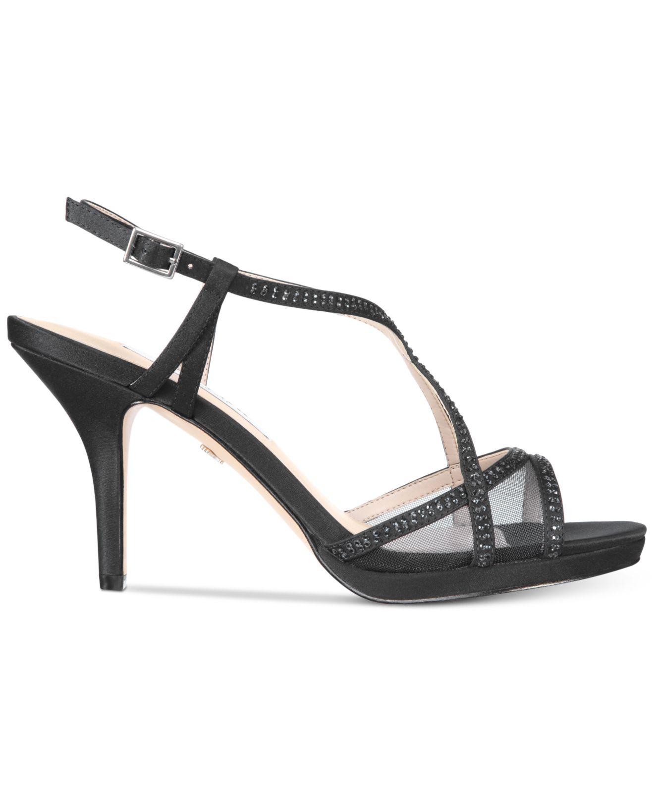 nina blossom strappy embellished evening sandals