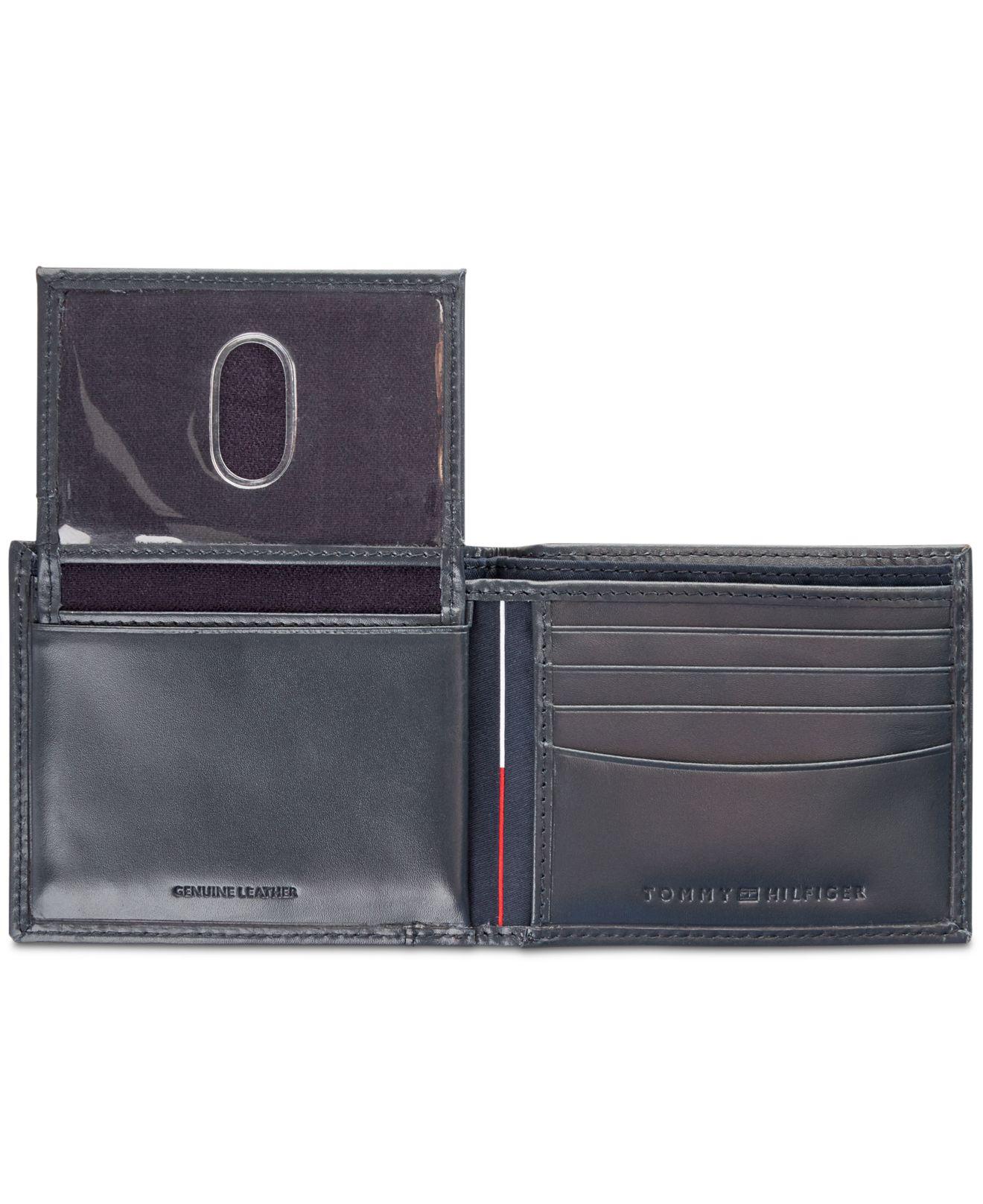 tommy hilfiger cambridge leather wallet