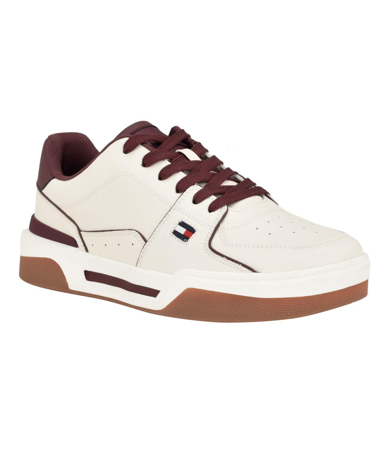 Tommy Hilfiger Ville Lace Up Low Top Sneakers in White for Men | Lyst