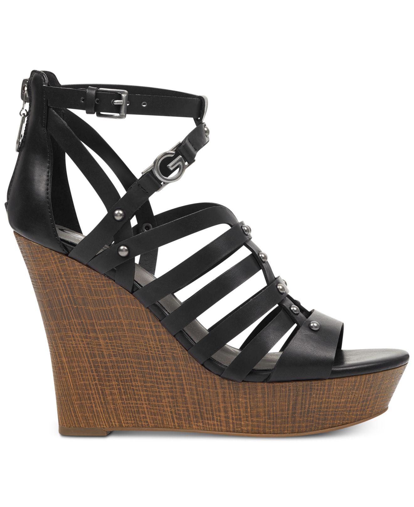 g by guess wedge sandals