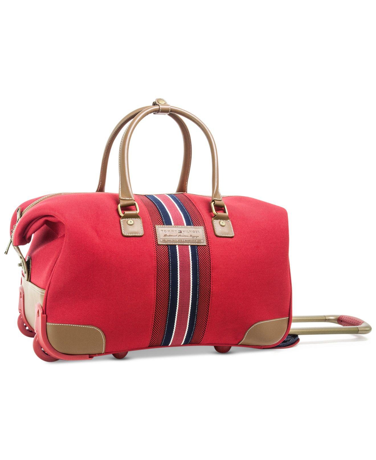 Tommy Hilfiger Freeport Rolling City Bag in Red | Lyst