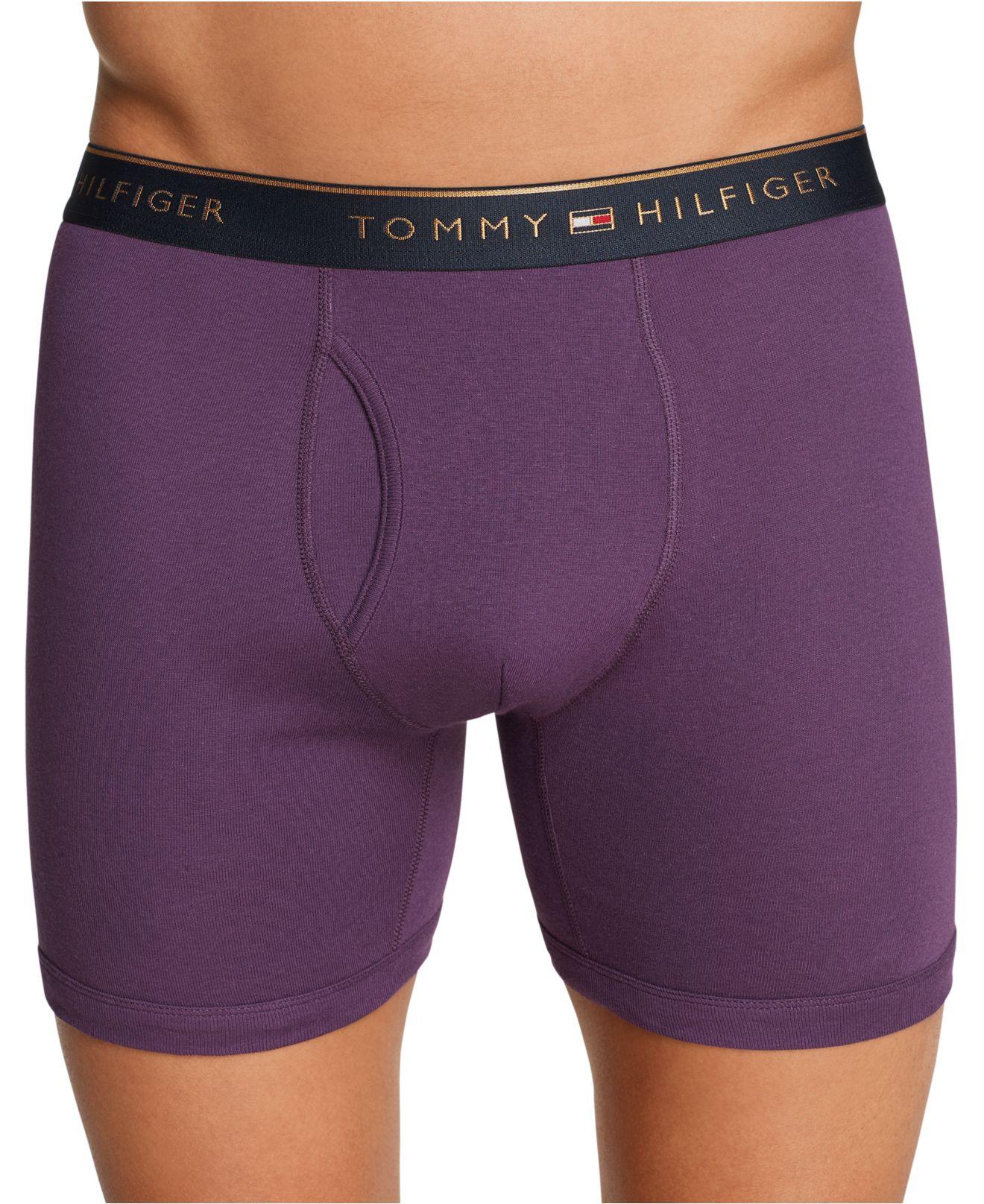 Tommy Hilfiger 5-pk. Cotton Classics Boxer Briefs in Purple for Men | Lyst