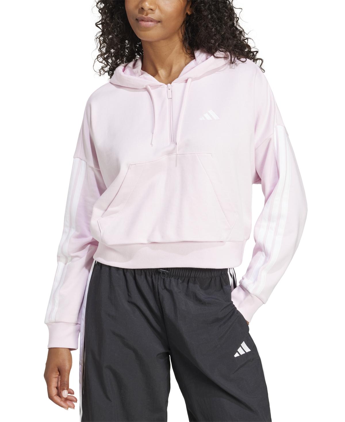 売れ筋商品|||アディダス カットソー トップス レディース Women's The Essentials Relaxed Hooded Track Jacket White Adidas Women's The Essentials Relaxed Hooded Track Jacket