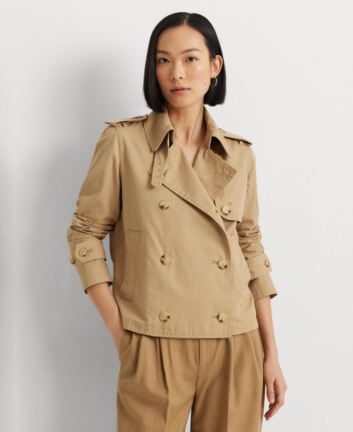 Lauren ralph lauren double breasted short trench coat 2025 Lauren ralph lauren double breasted short trench coat 2025