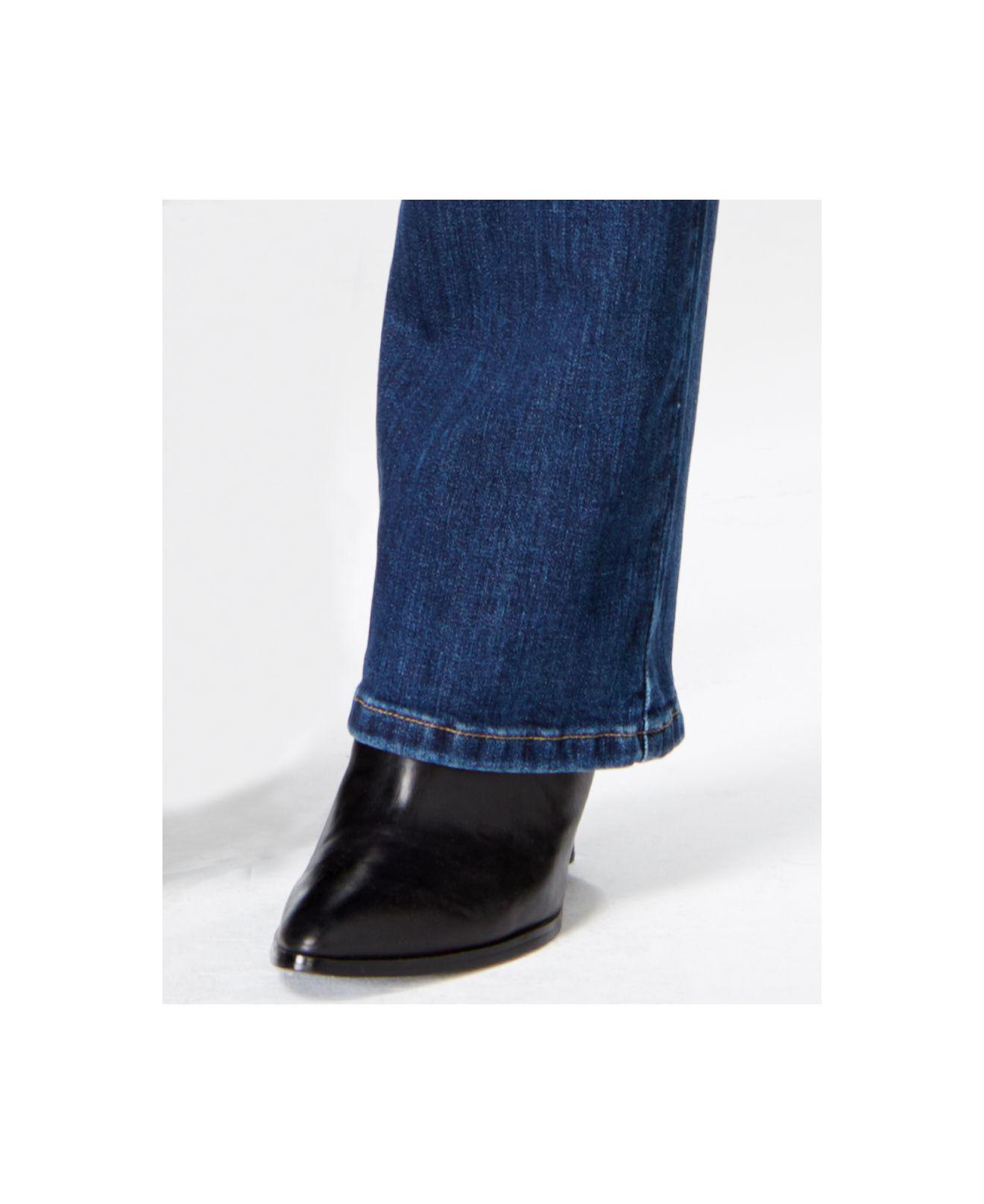 guess tailored mini bootcut jeans