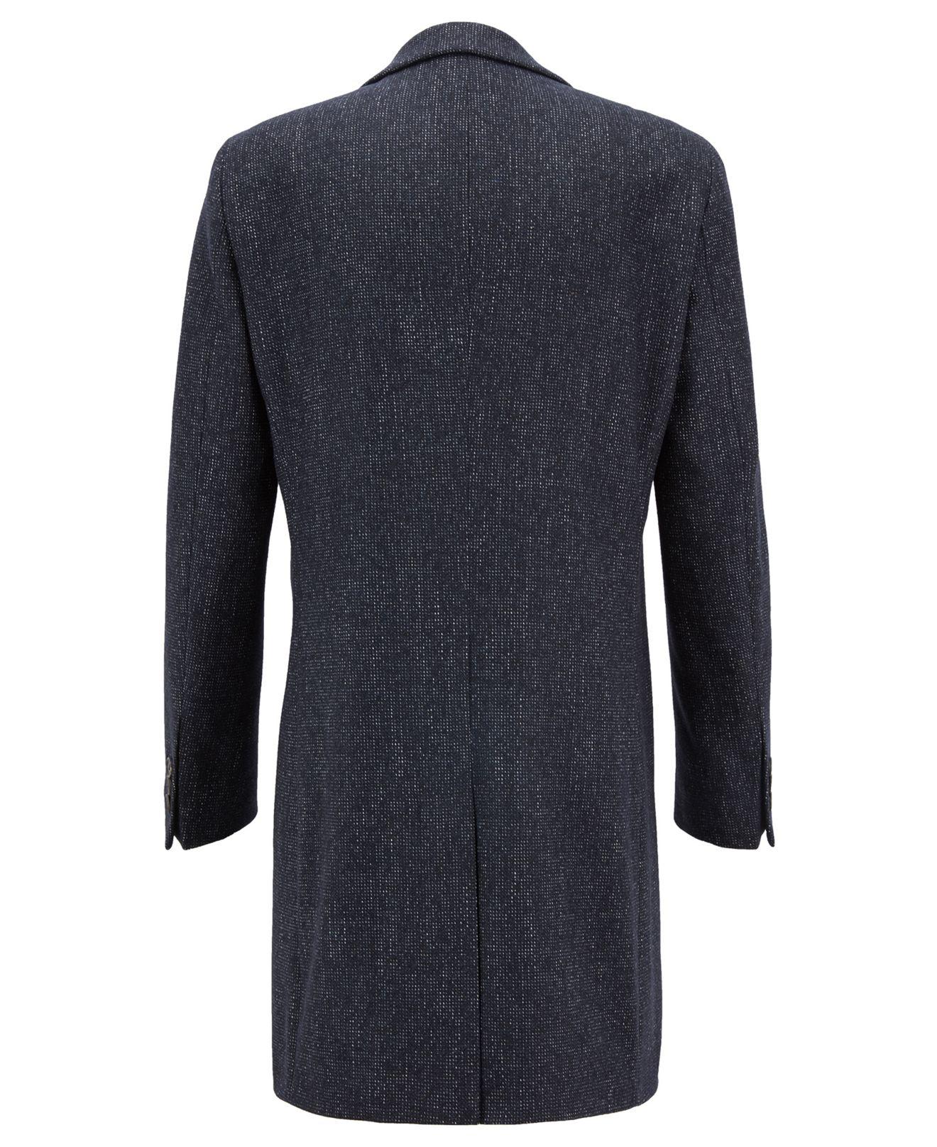 BOSS by Hugo Boss Wool Slim-fit Coat in 