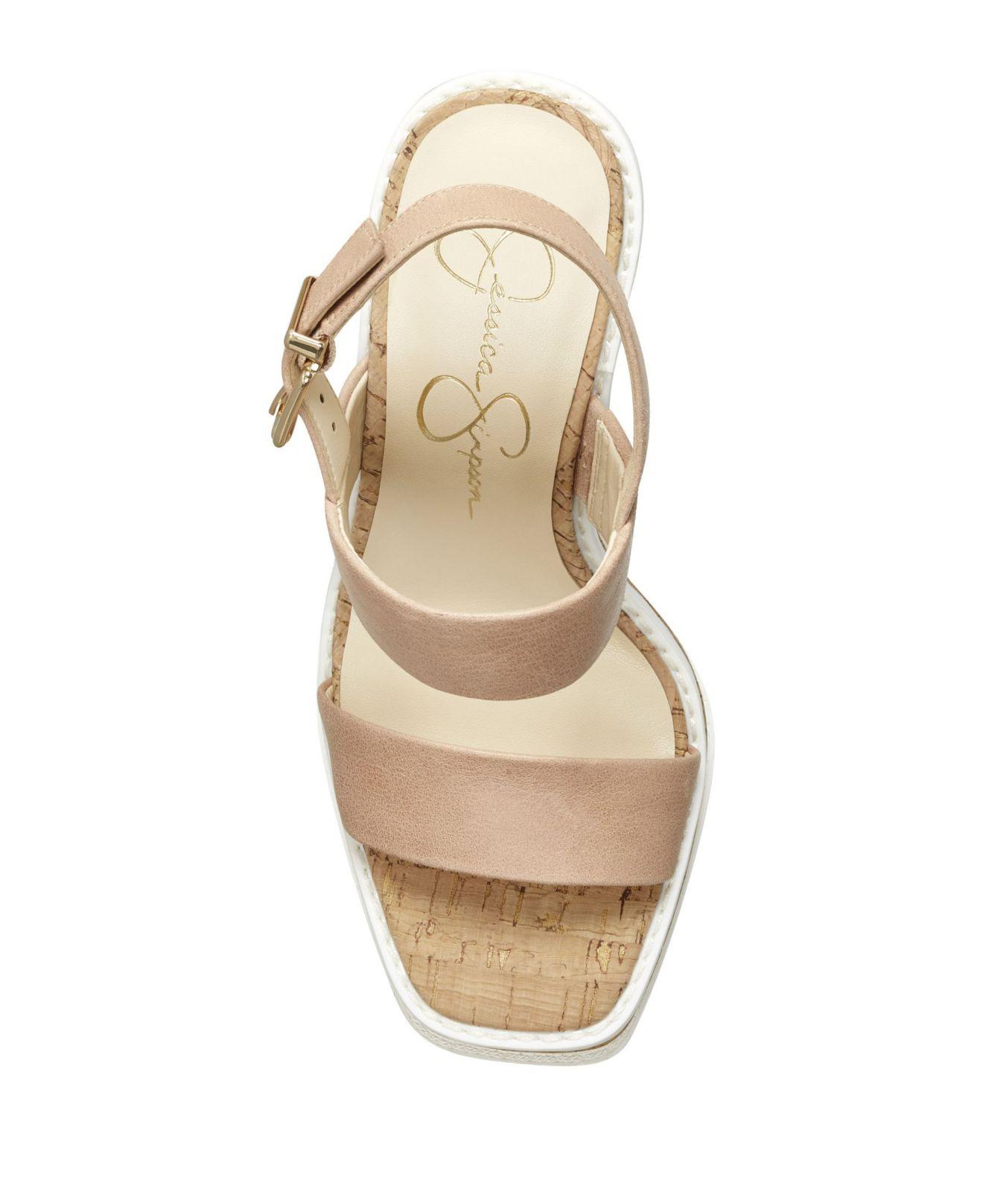 Synthetic Maede Platform Wedge Sandals 