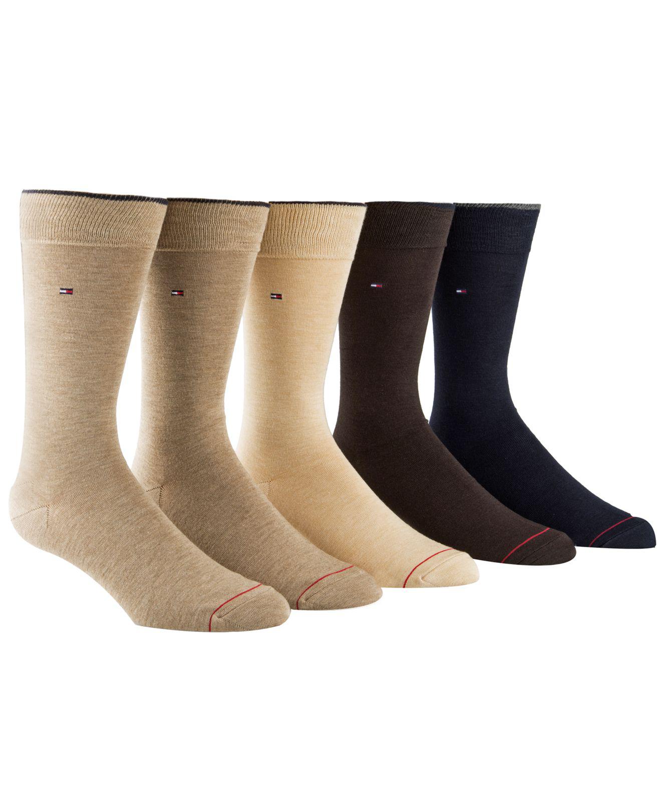 Tommy Hilfiger Dress Socks, 5 Pack in Brown for Men Lyst