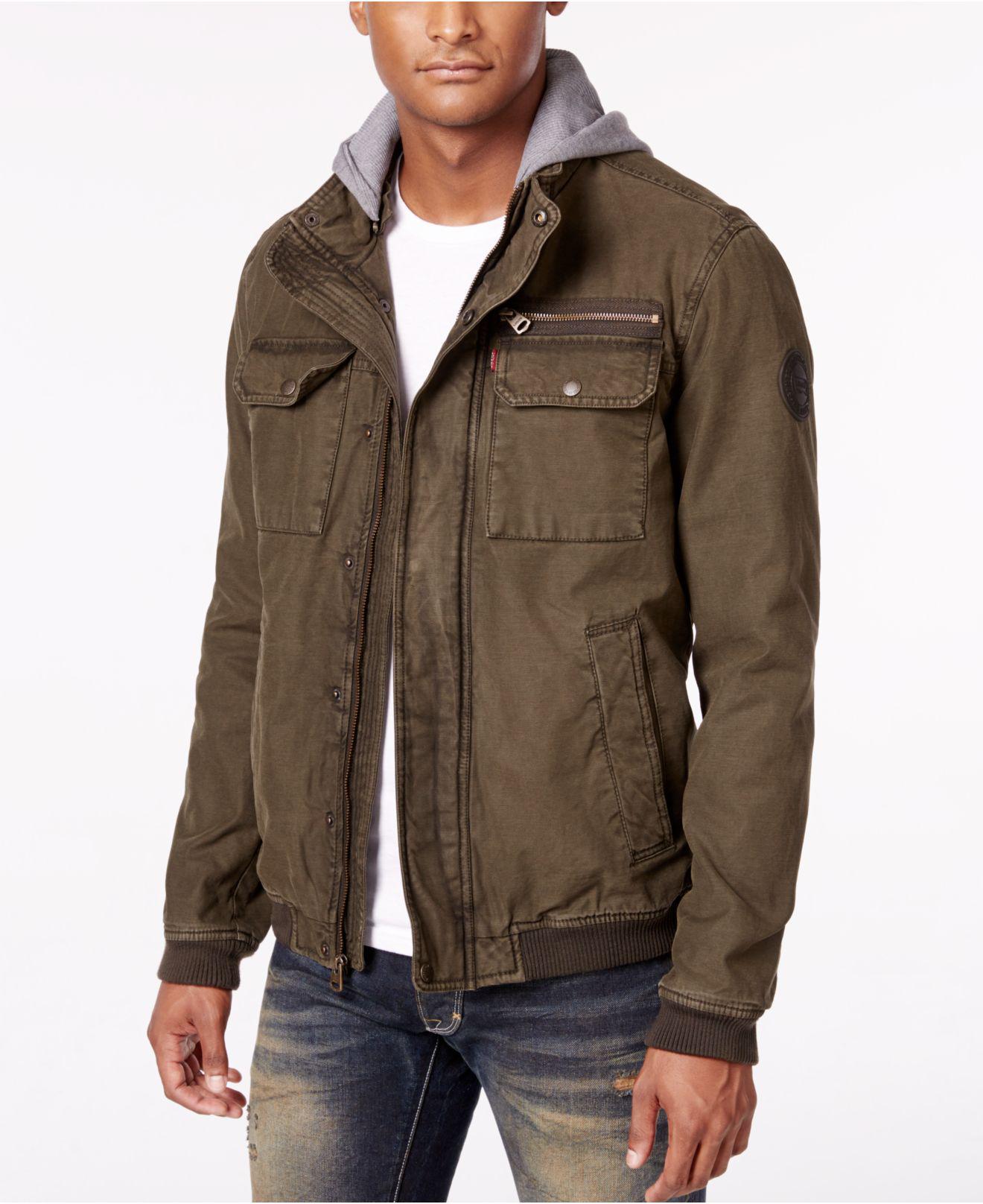levi's olive jacket mens