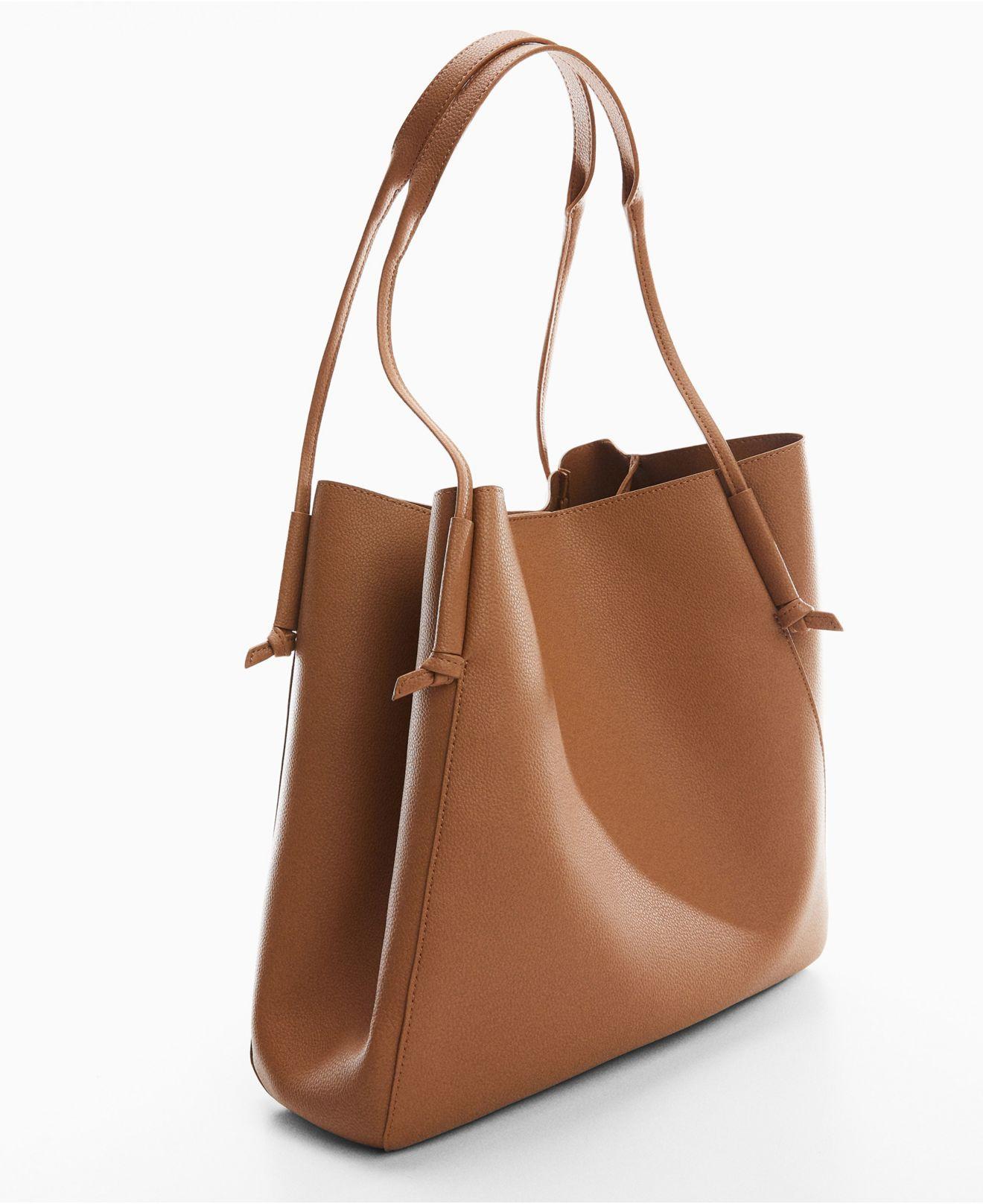 Mango pebbled tote bag sales