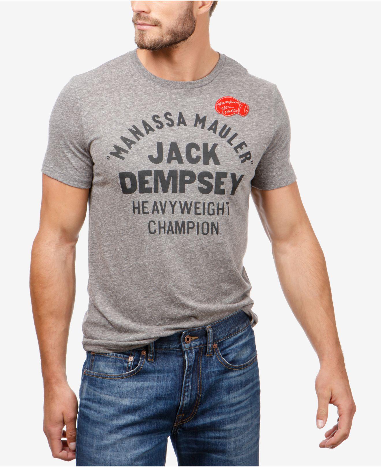 Lucky Brand Jack Dempsey Graphic T-shirt in Gray for Men | Lyst