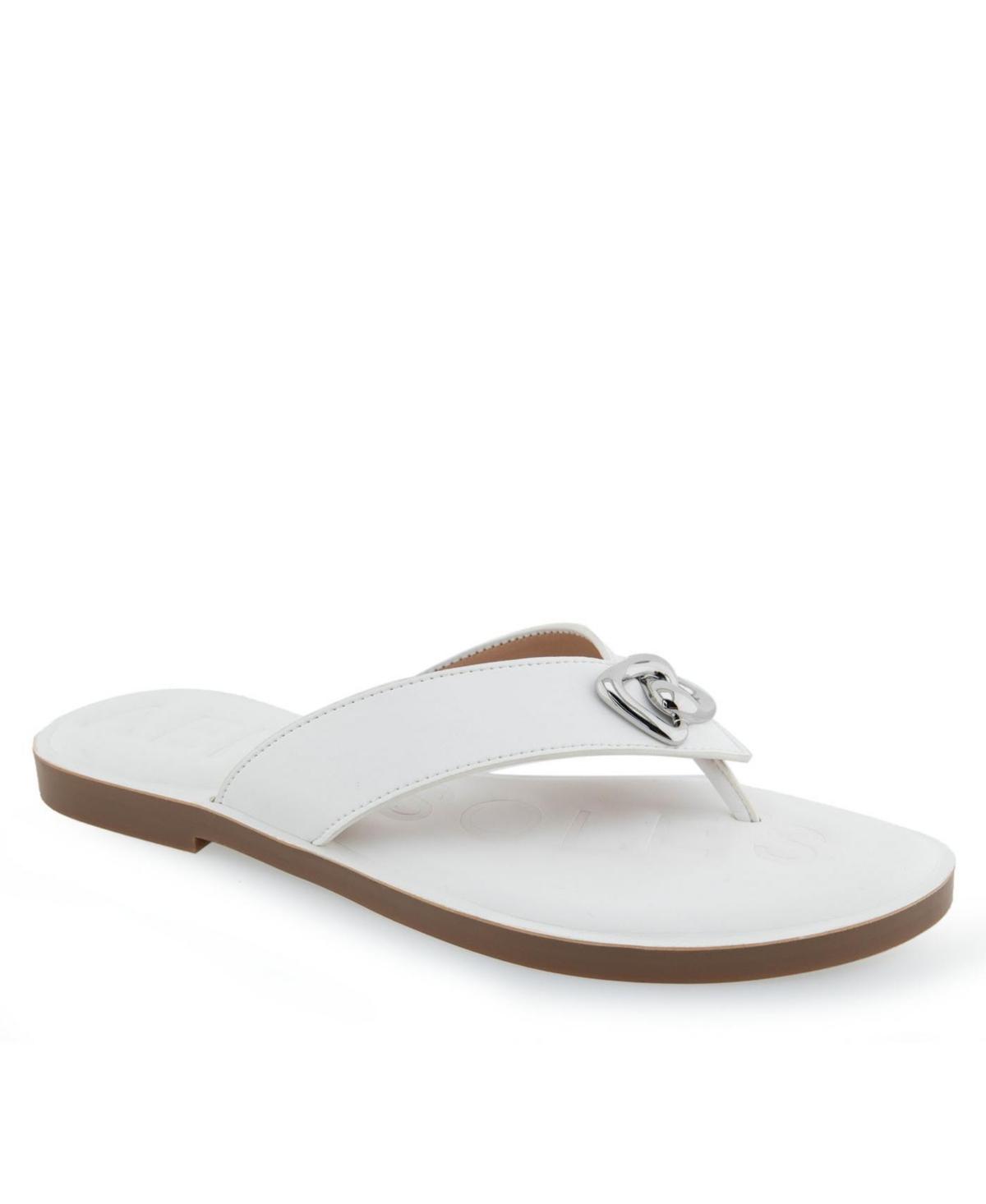 Aerosoles Galen Flip Flop Sandals in White Lyst