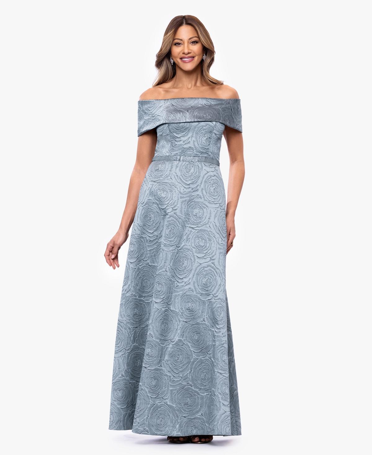 green emerald velvet dress XSCAPE Navy/Silver Beaded Formal Gown – Recycled Threads main image 1
