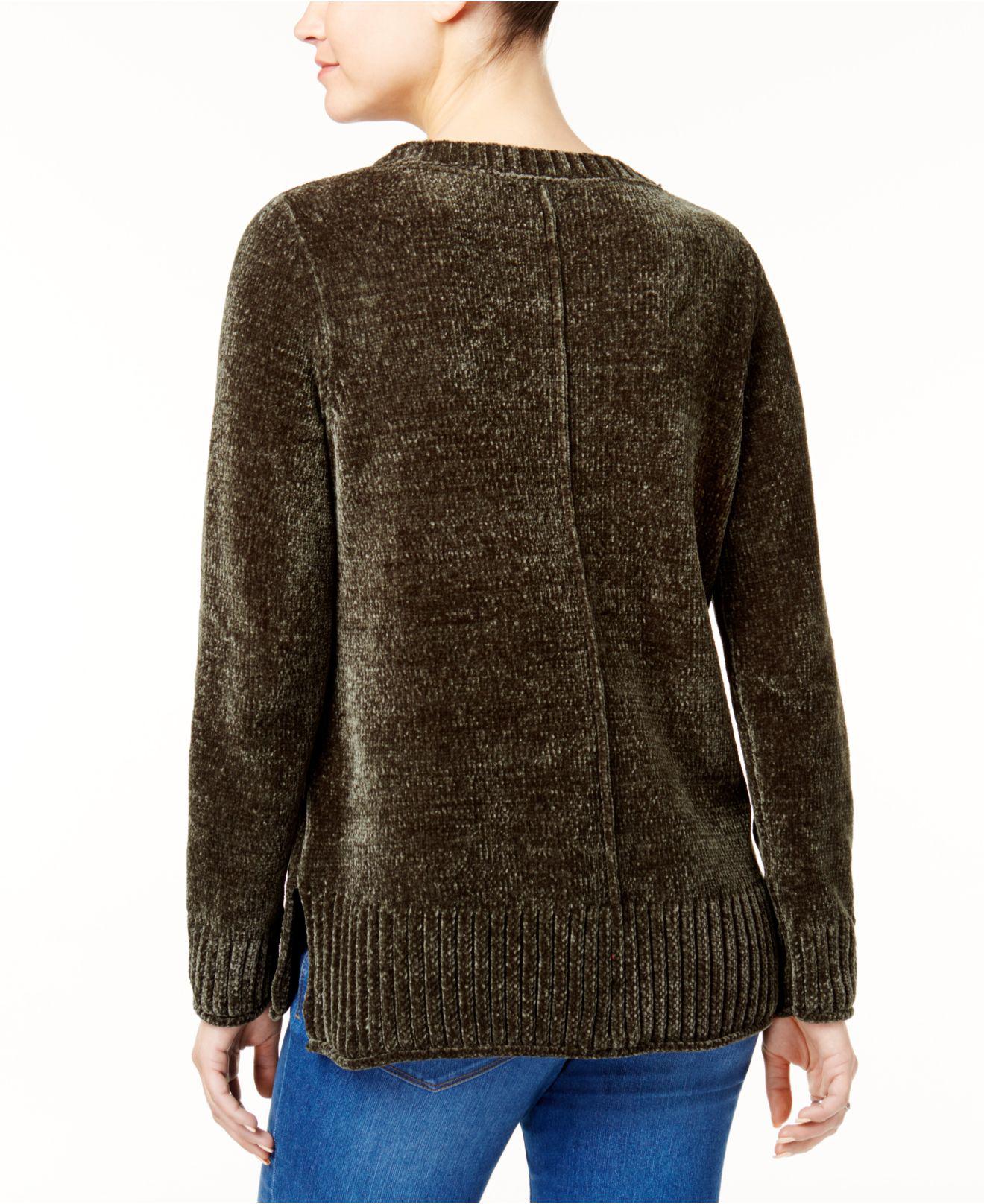 petite chenille sweater