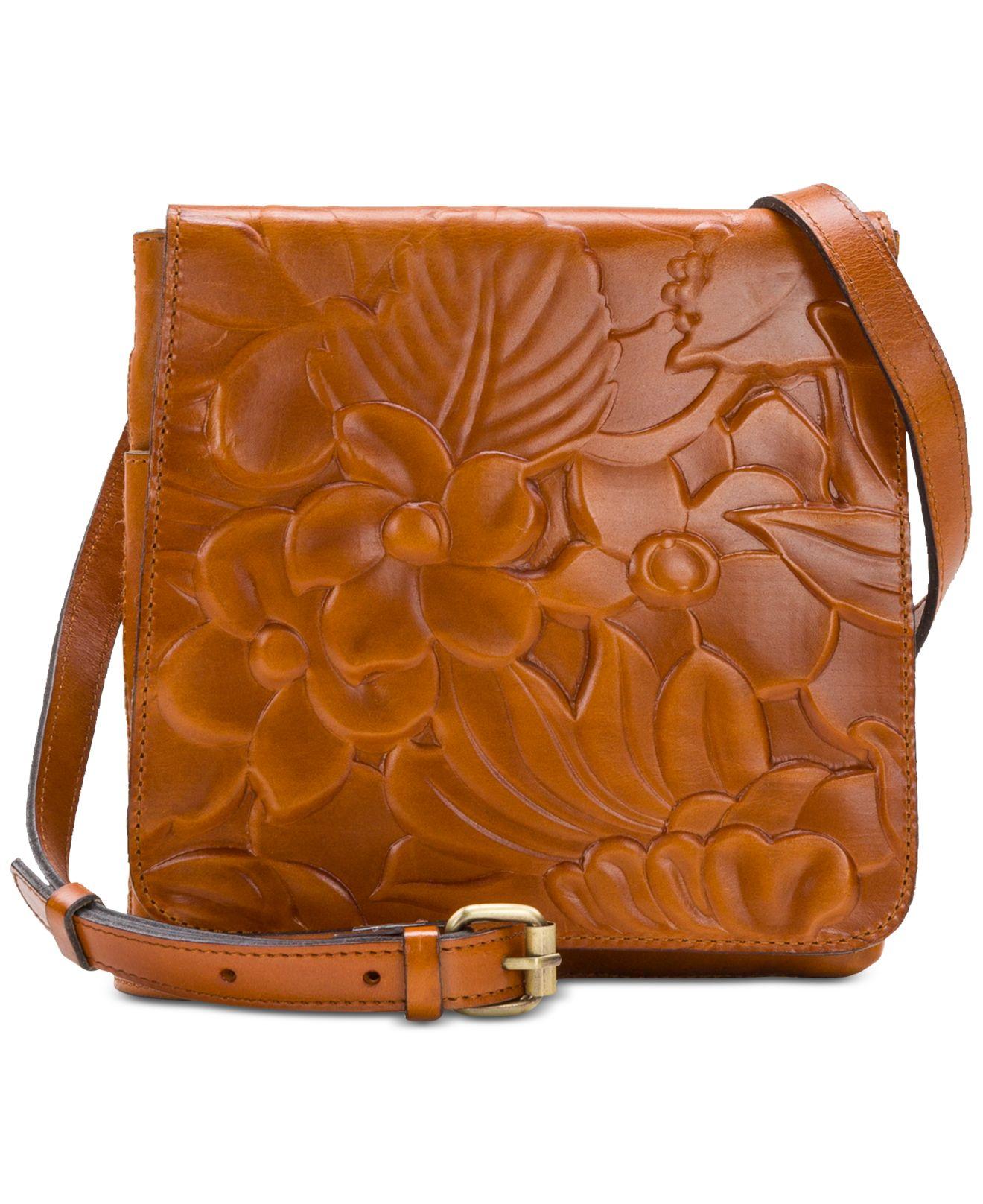 Patricia Nash Leather Floral Embossed Granada Crossbody Lyst
