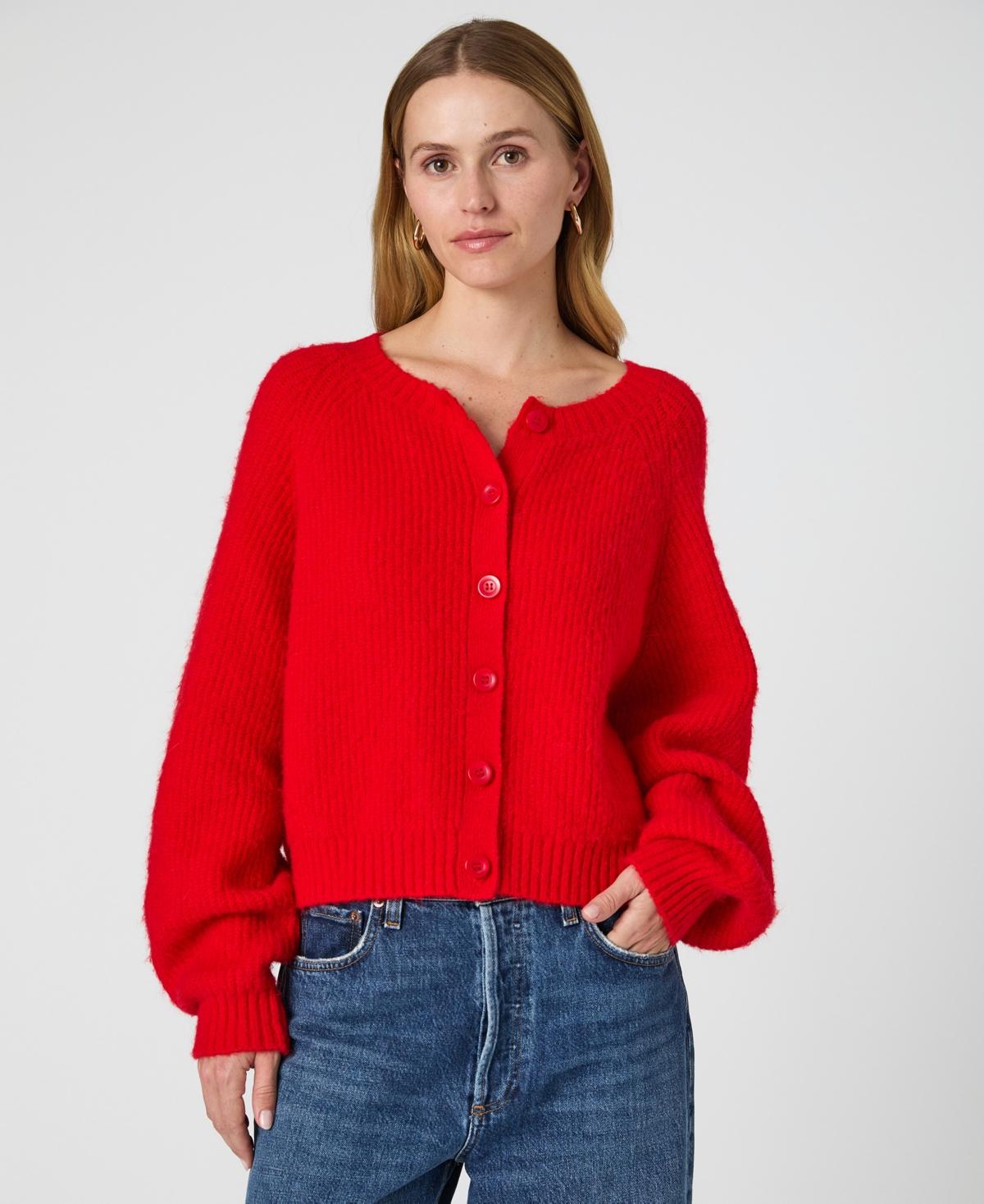 Knit Cardigan Macy's Red Sweater Women's Atogsazn
