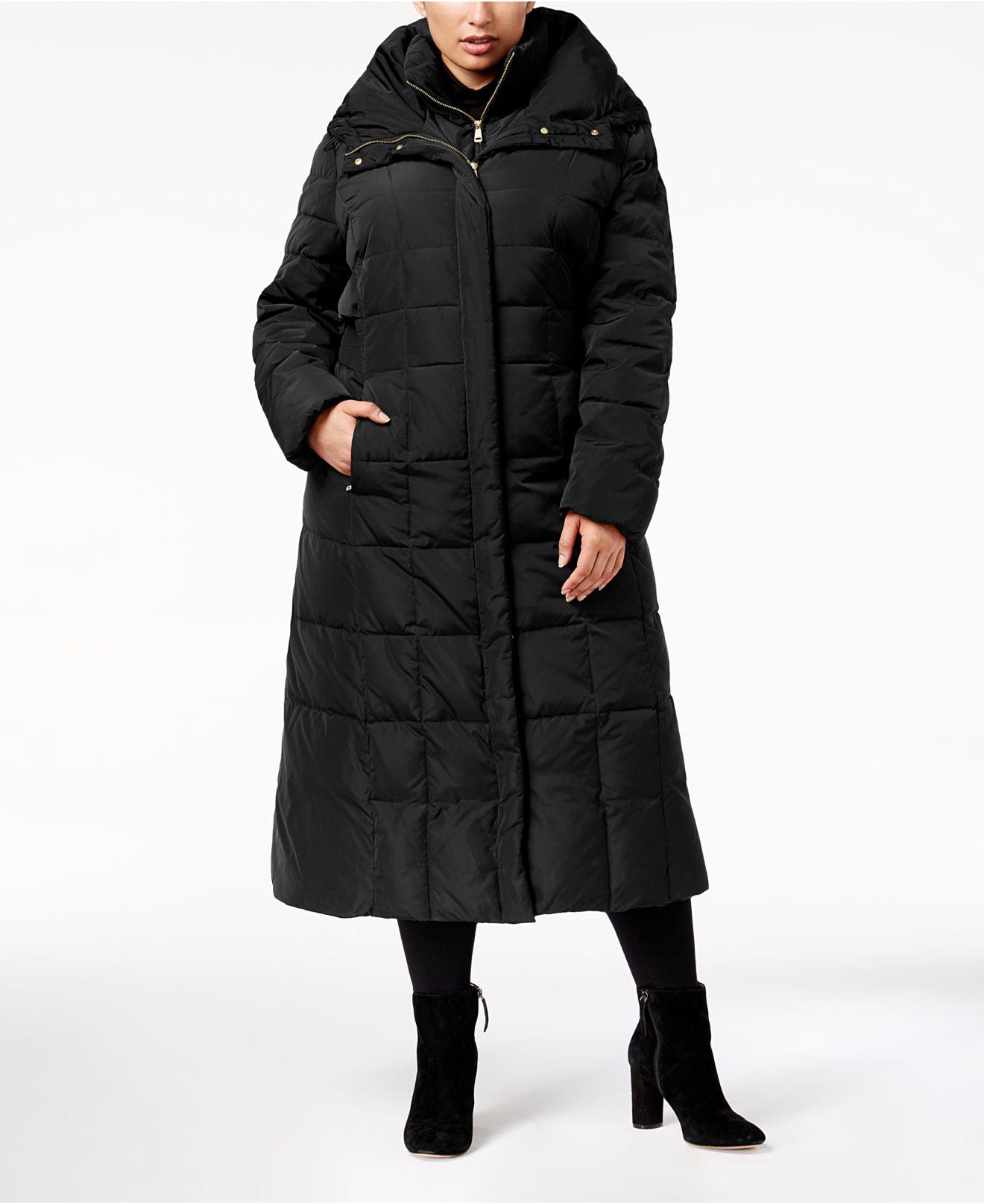 Cole Haan Signature Plus Size Hooded Maxi Puffer Coat in Black - Lyst dakine single ski bag