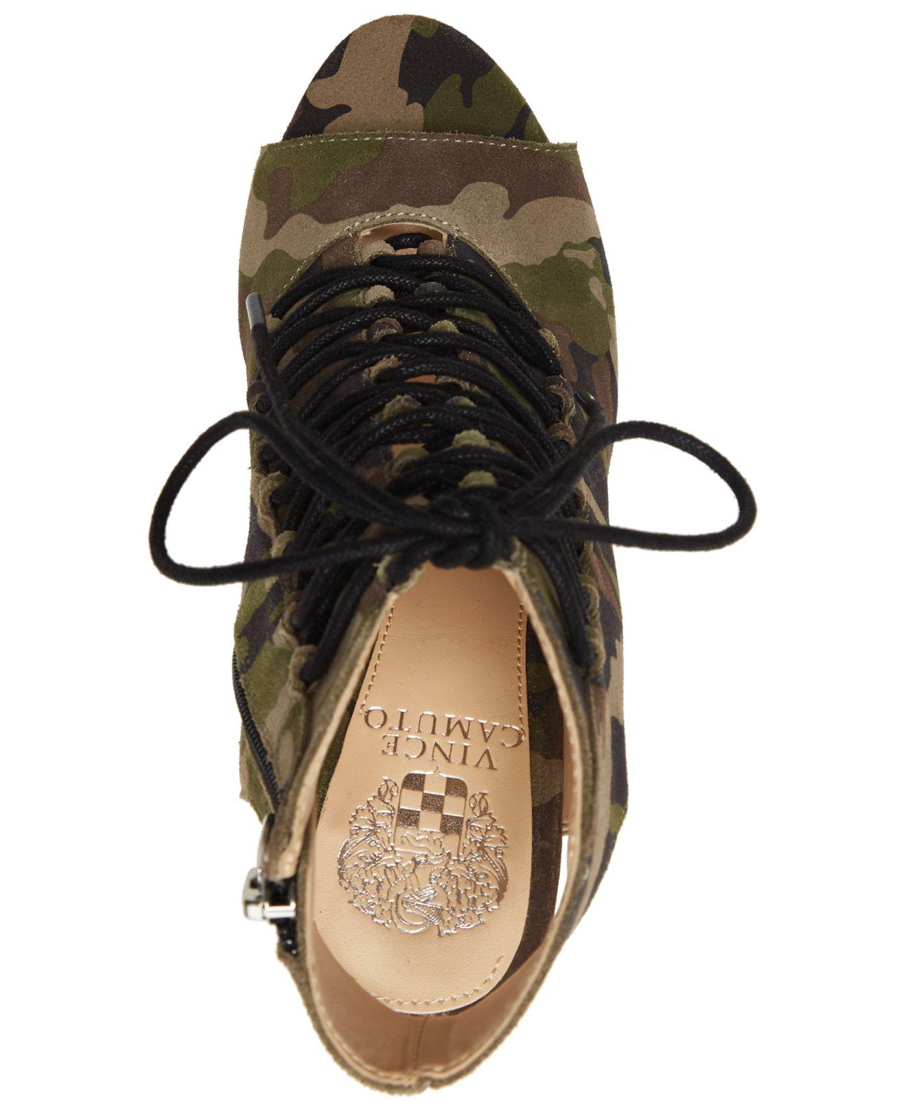 vince camuto camo shoes