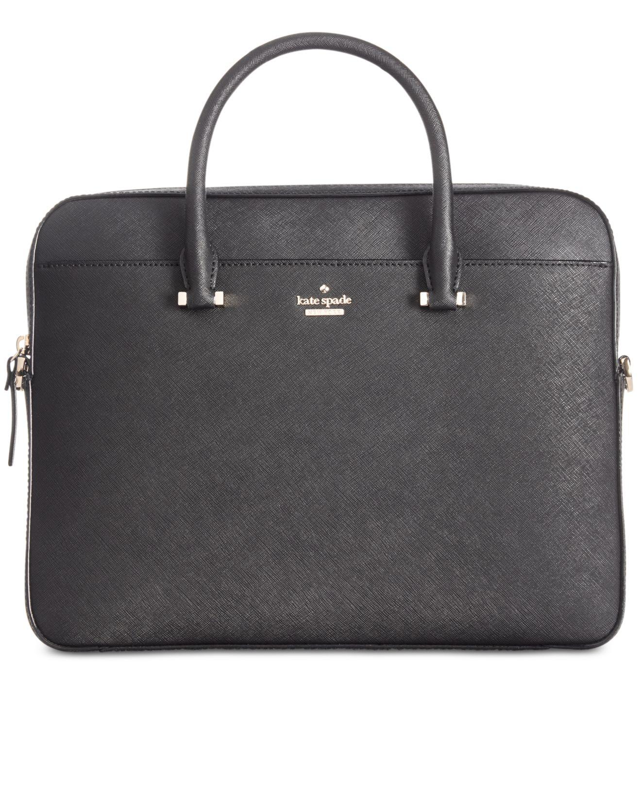saffiano leather laptop bag