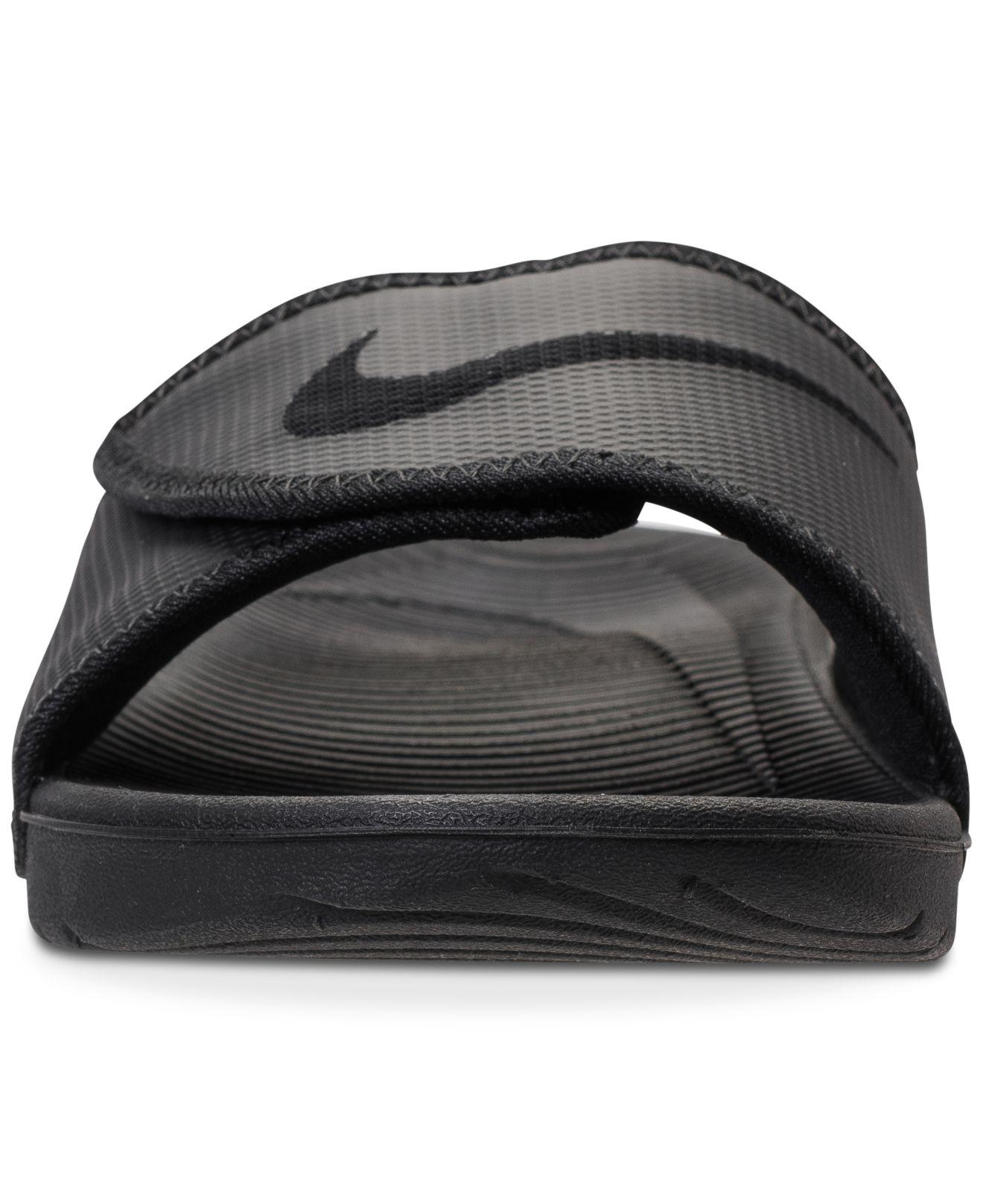 Nike Men's Kawa Adjustable Slide Sandals From Finish Line in Black for Men  | Lyst