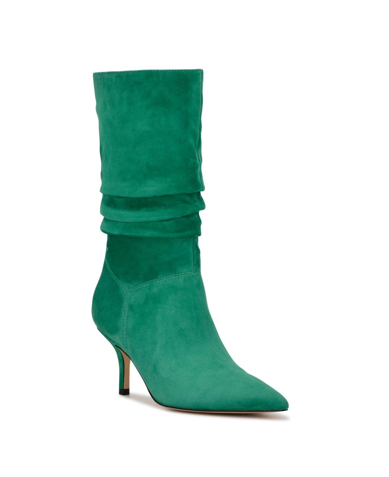 Nine West Mycki Dress Boots in Green | Lyst