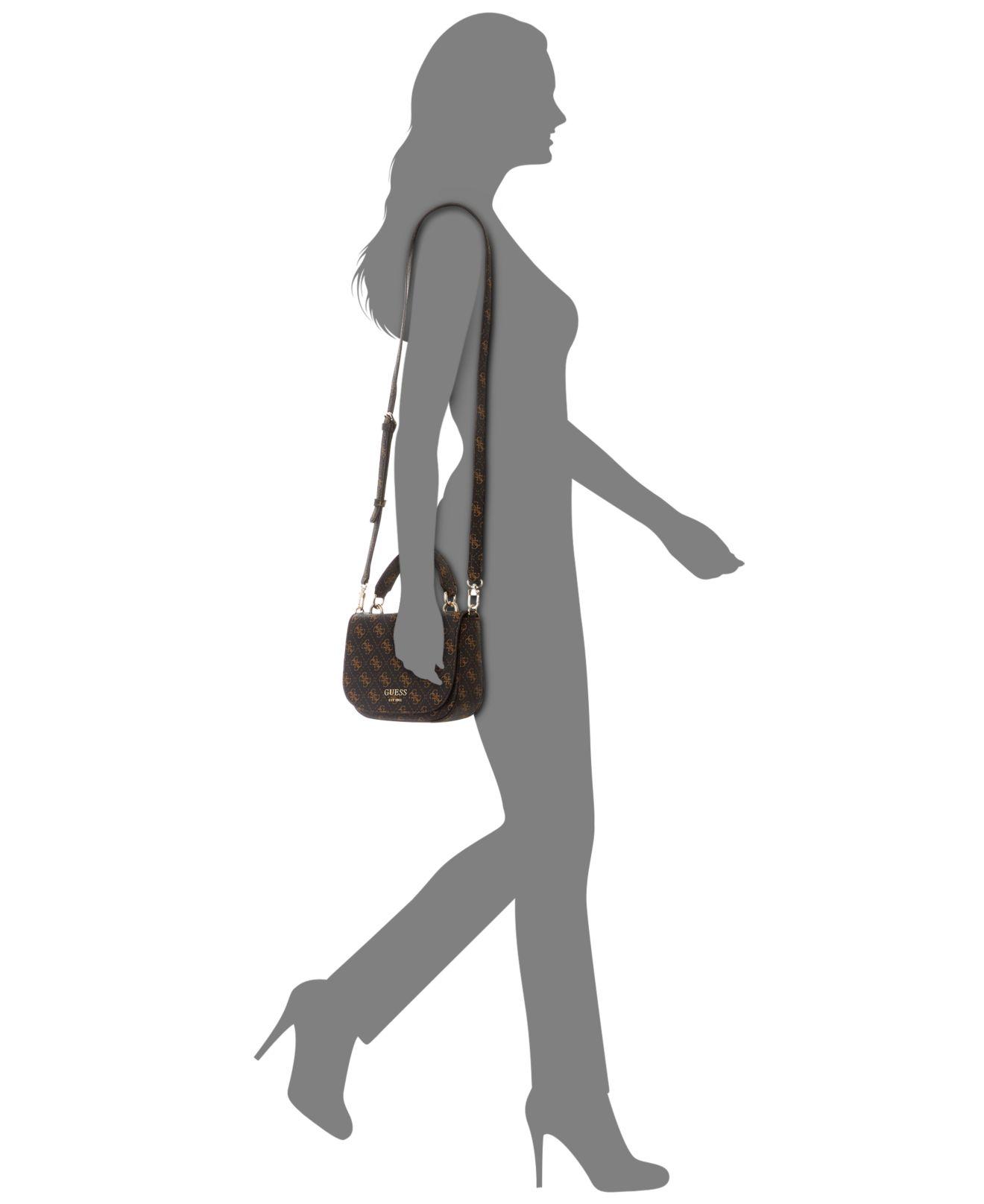 guess classic quilted mini crossbody