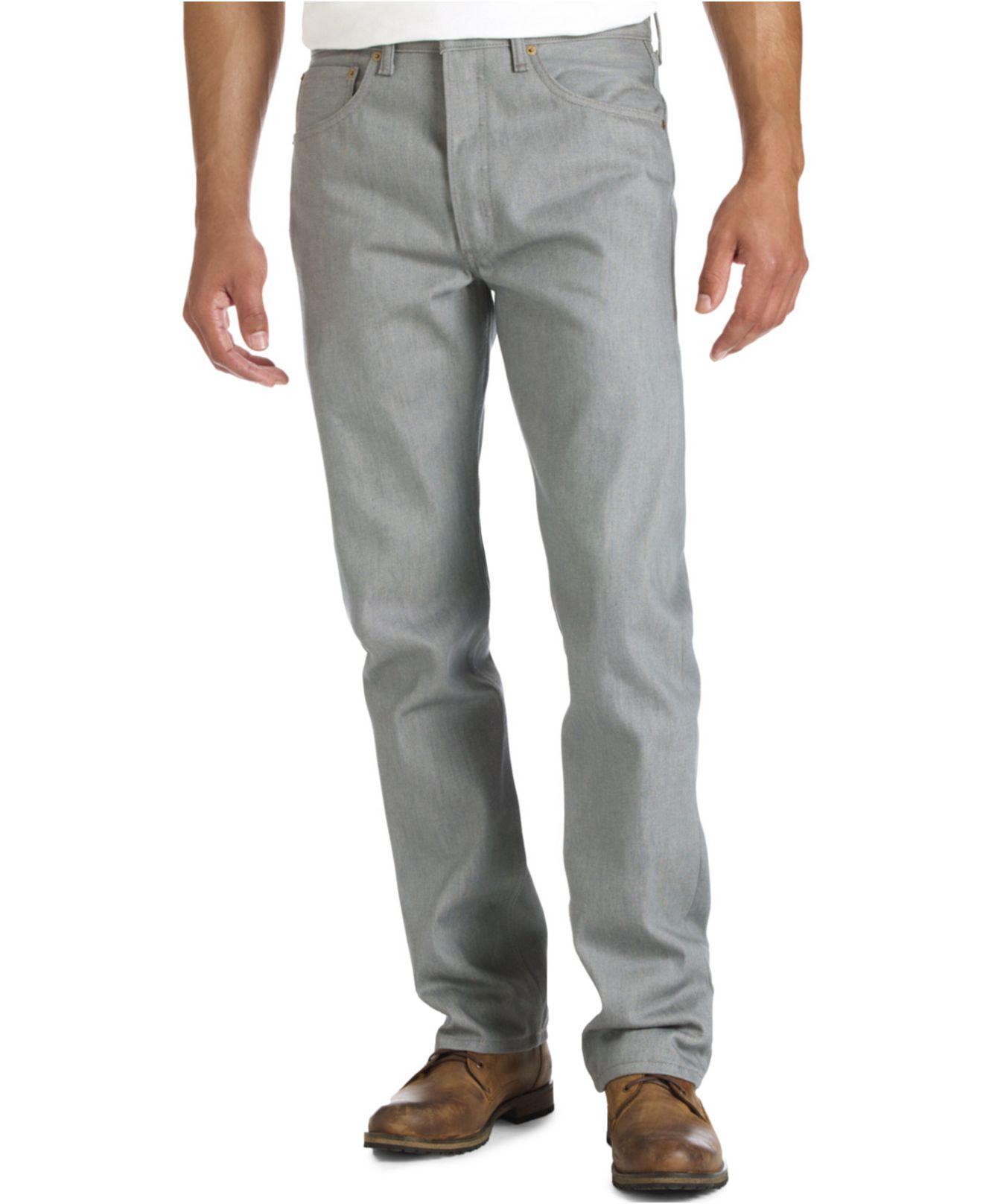 levis 501 grey rigid