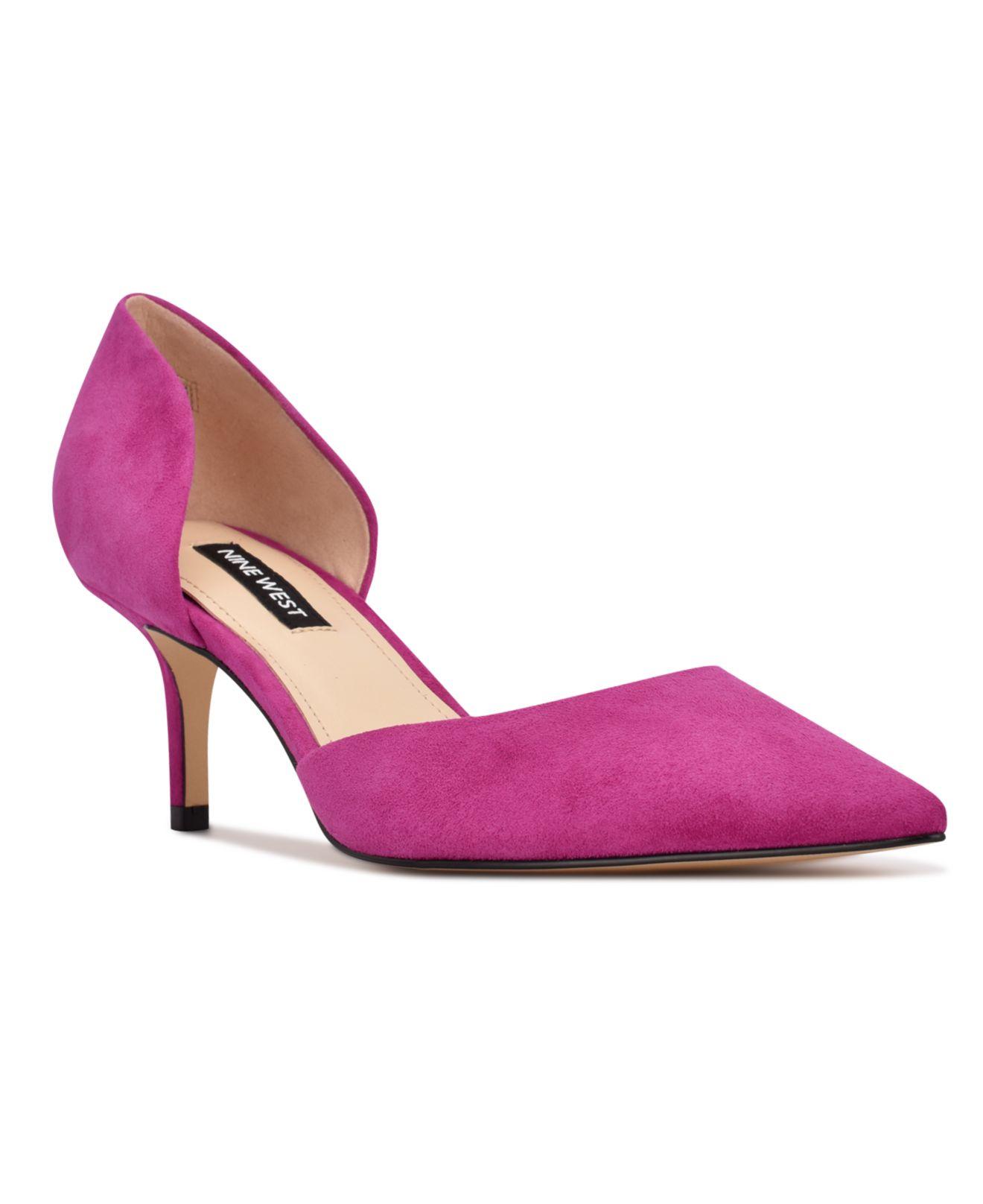 Nine West Arive Pointy Toe Pumps in Pink | Lyst