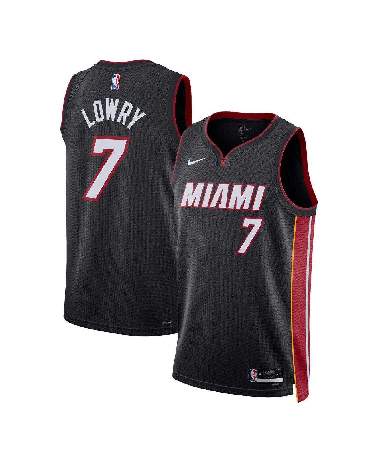 Nike Kyle Lowry Black Miami Heat 2022/23 Swingman Jersey - Icon Edition ...