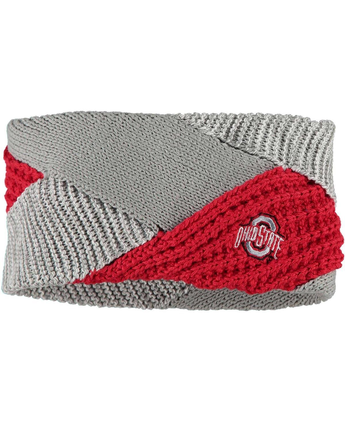 ZooZatZ Ohio State Buckeyes Criss Cross Headband in Red
