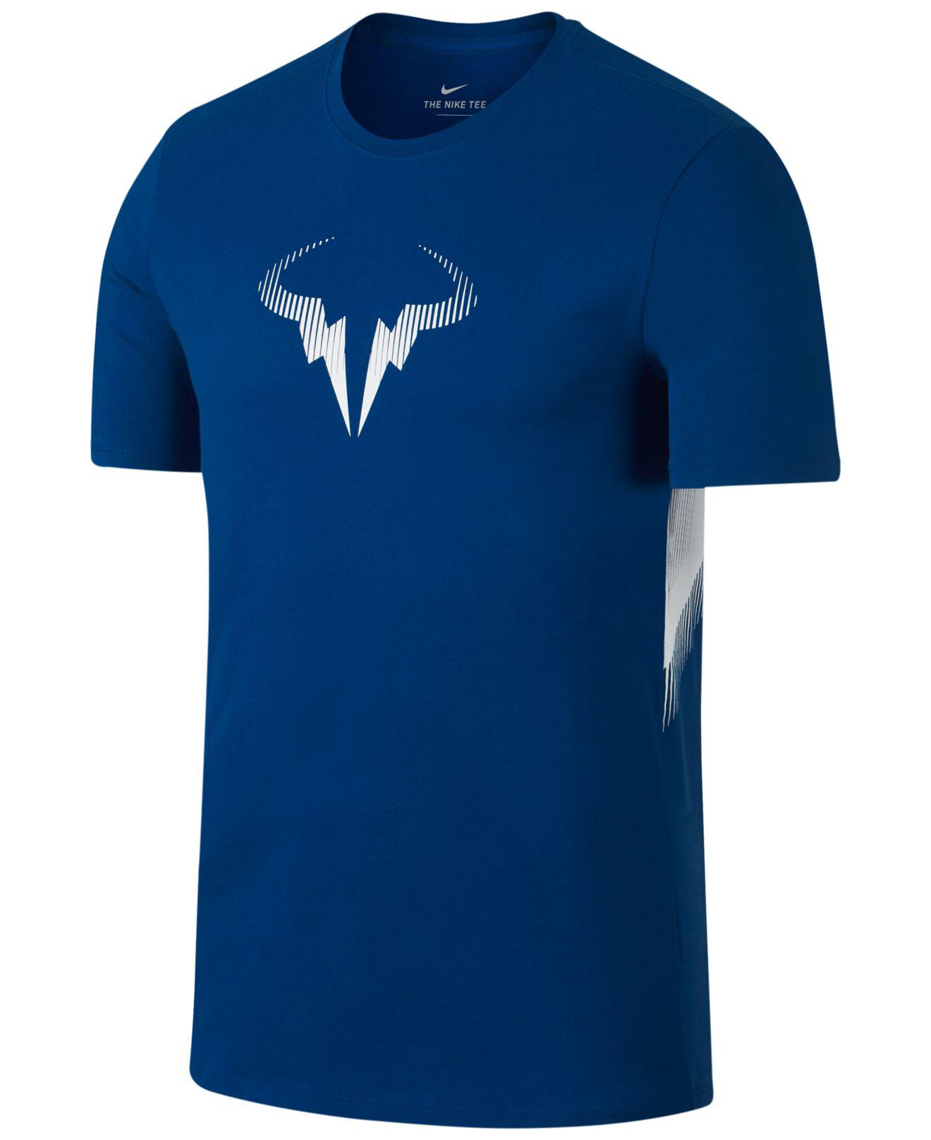 Superior Desilusión lanzador Nike Men's Rafael Nadal Logo T-shirt in Blue for Men | Lyst