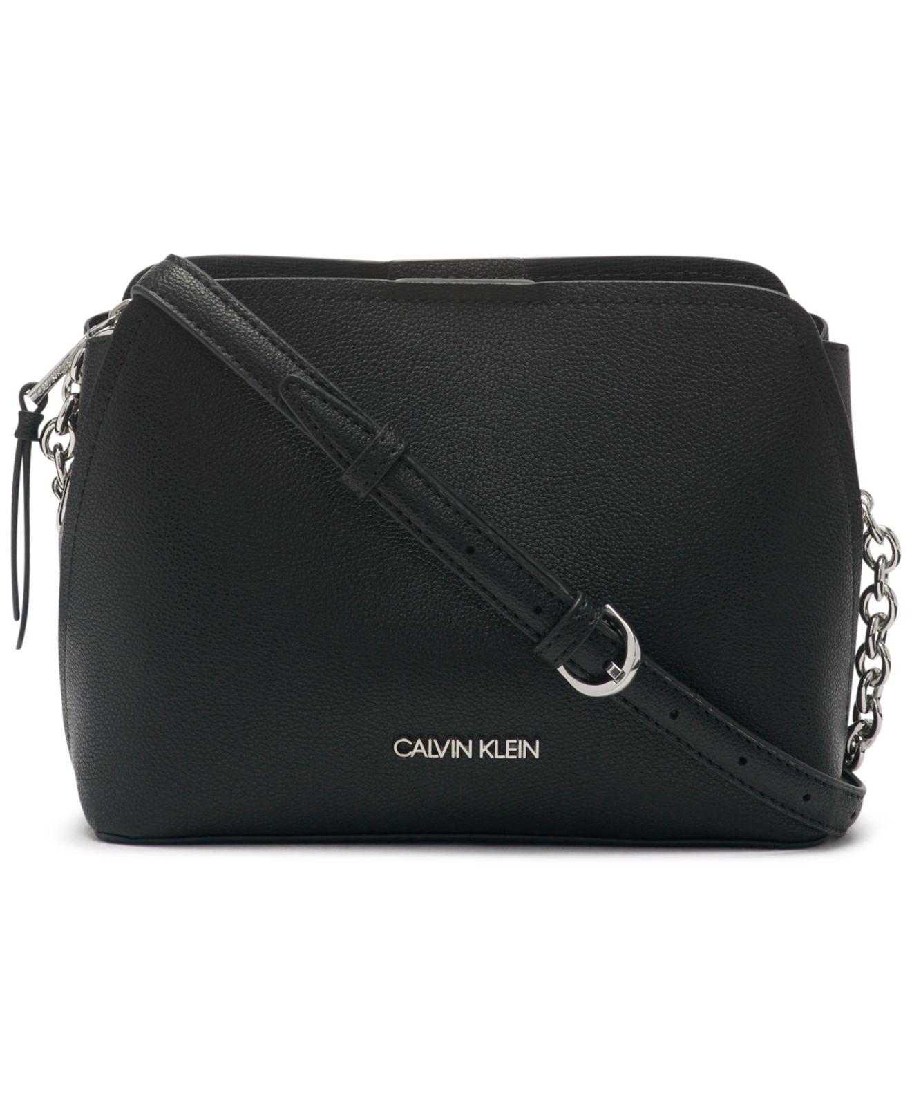 Calvin Klein Hailey Crossbody in Black/Silver (Black) Lyst