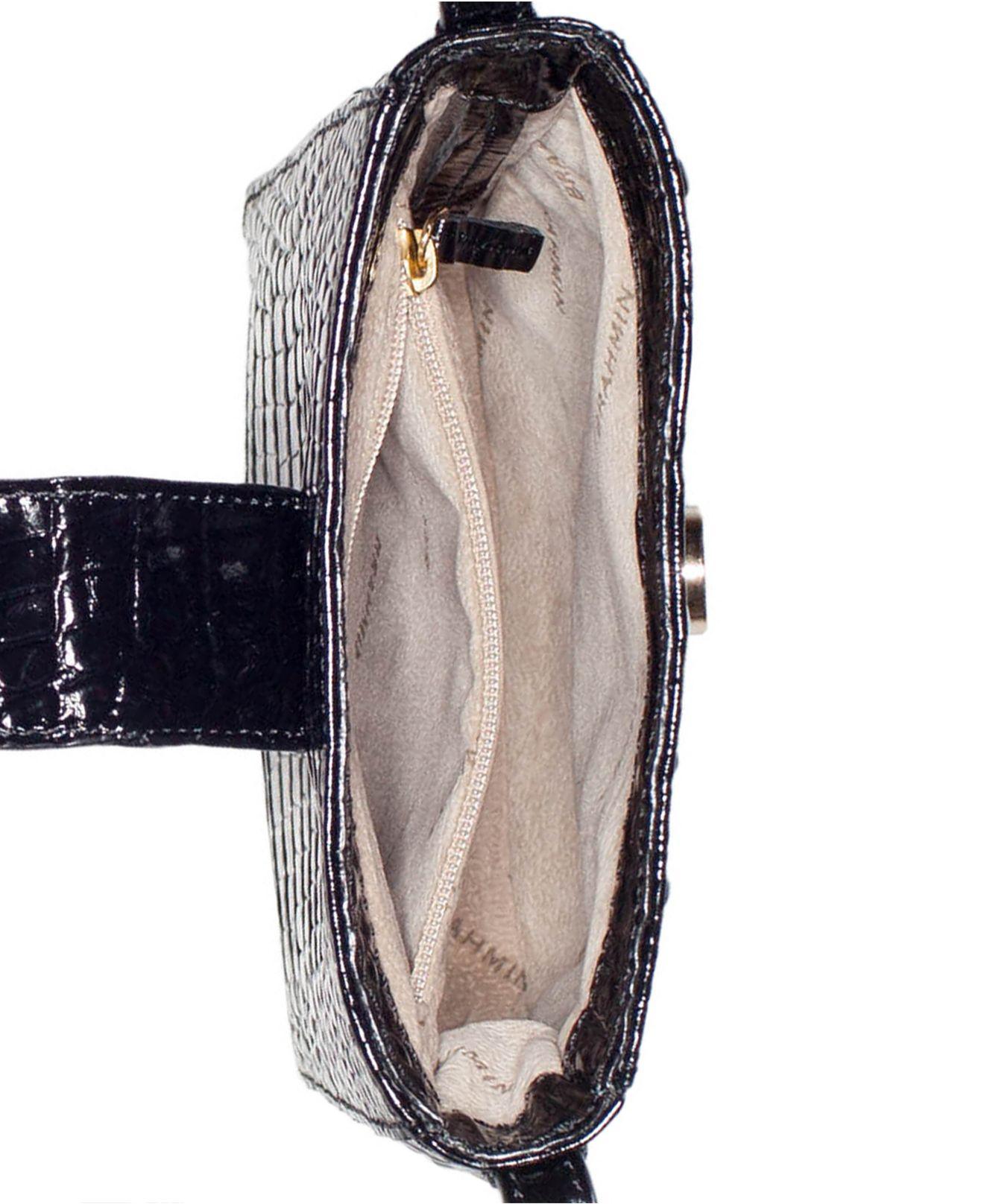 Brahmin Leather Marley Bucket Crossbody in Black/Gold (Black) Lyst