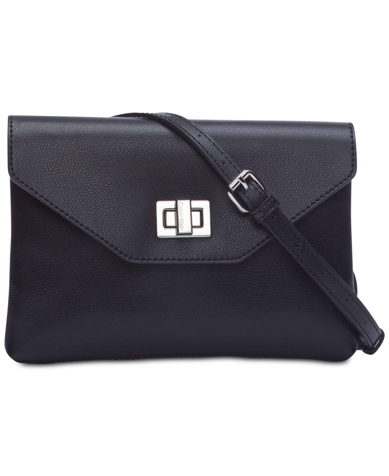 calvin klein leather fanny pack