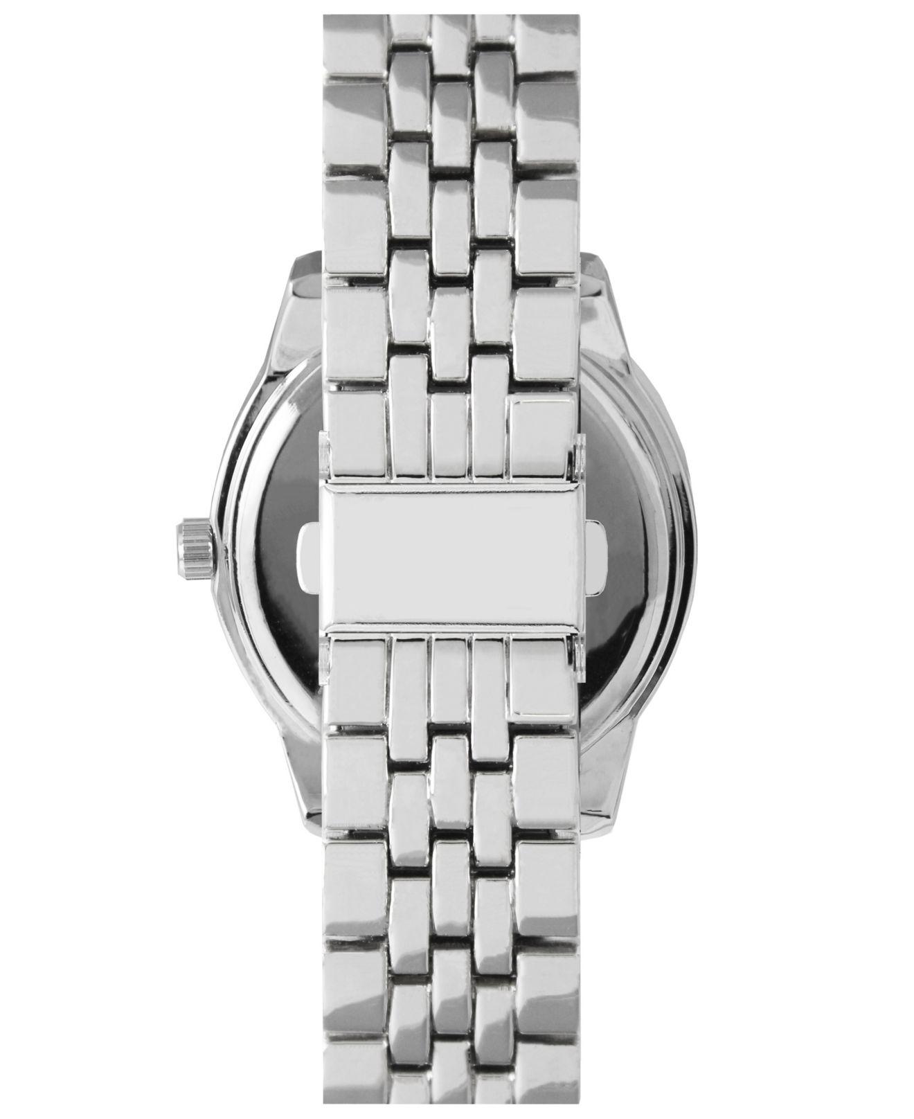Geoffrey Beene Genuine Black Diamond Dial Bracelet Watch in Metallic for  Men | Lyst