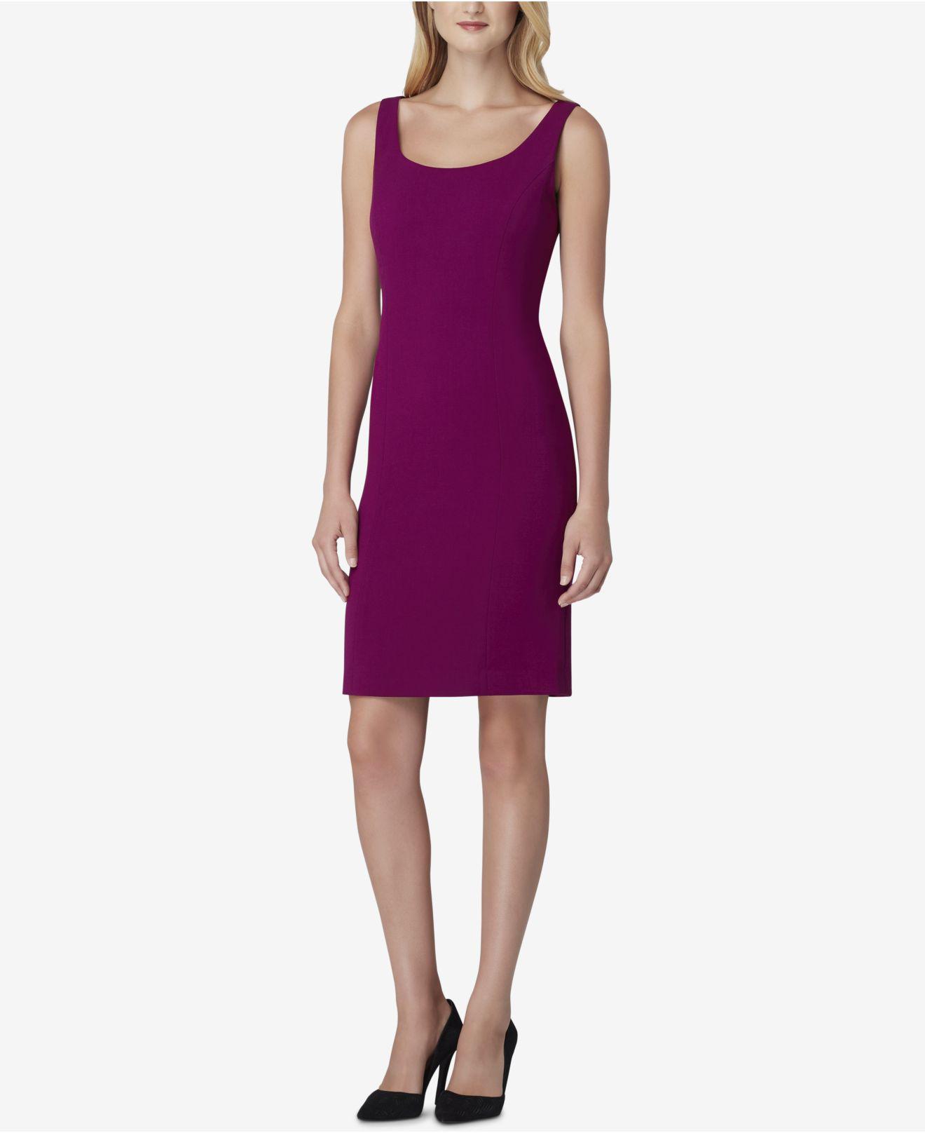 Tahari Petite Envelope collar Jacket Dress Suit in Purple Lyst