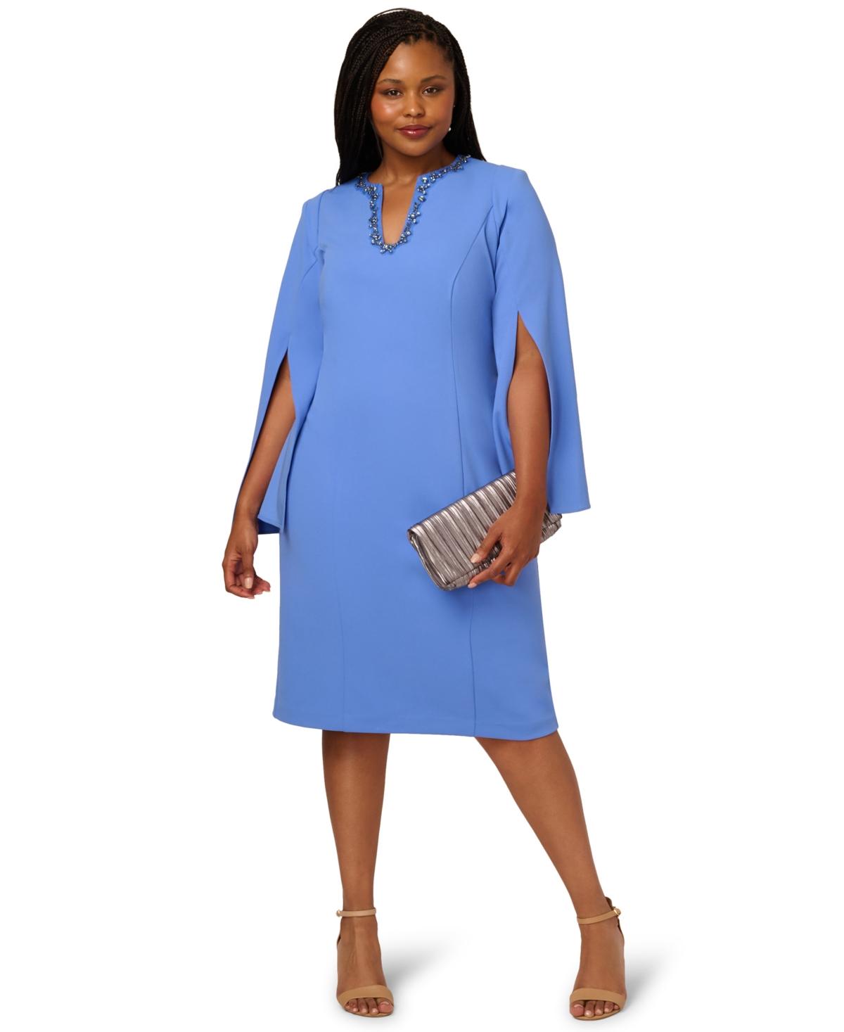 adrianna papell plus size bead illusion blouson dress Amazon.com: Adrianna Papell Women's Plus-Size 3/4 Sleeve Beaded Illusion  Gown with Sweetheart Neckline, Lead, 14W : Clothing, Shoes & Jewelry