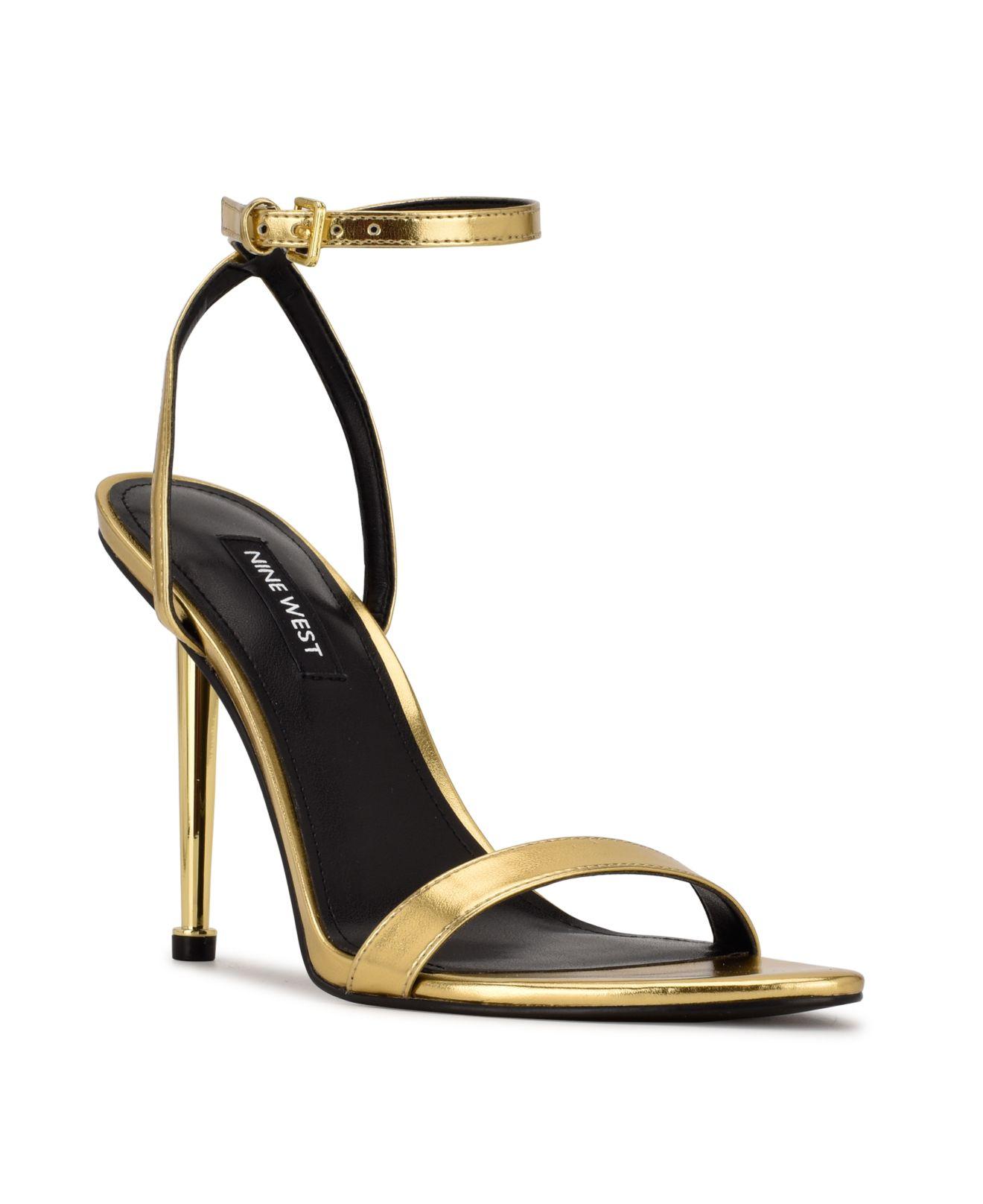 Nine West Reina Ankle Strap Dress Sandals in Metallic Lyst