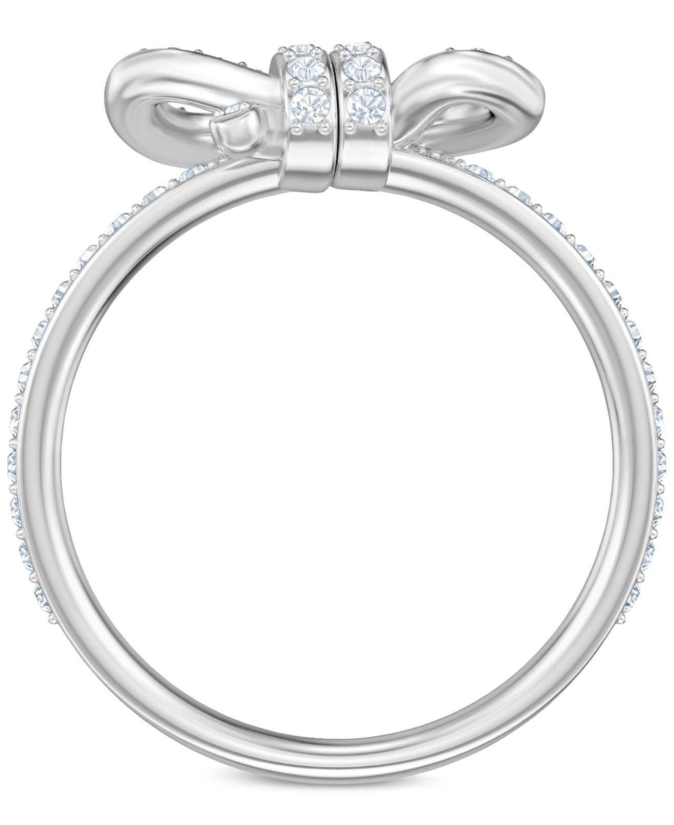 swarovski lifelong bow double ring