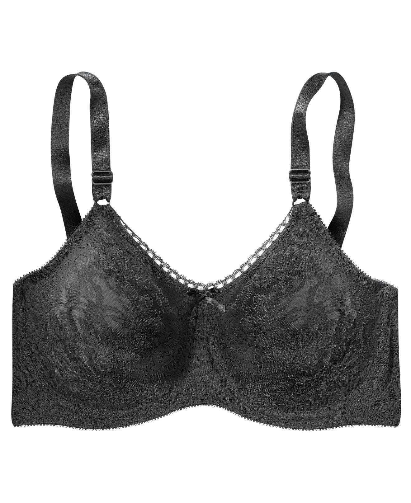 Bali Lace 'n Smooth 2-ply Seamless Underwire Bra 3432 In Black - Lyst