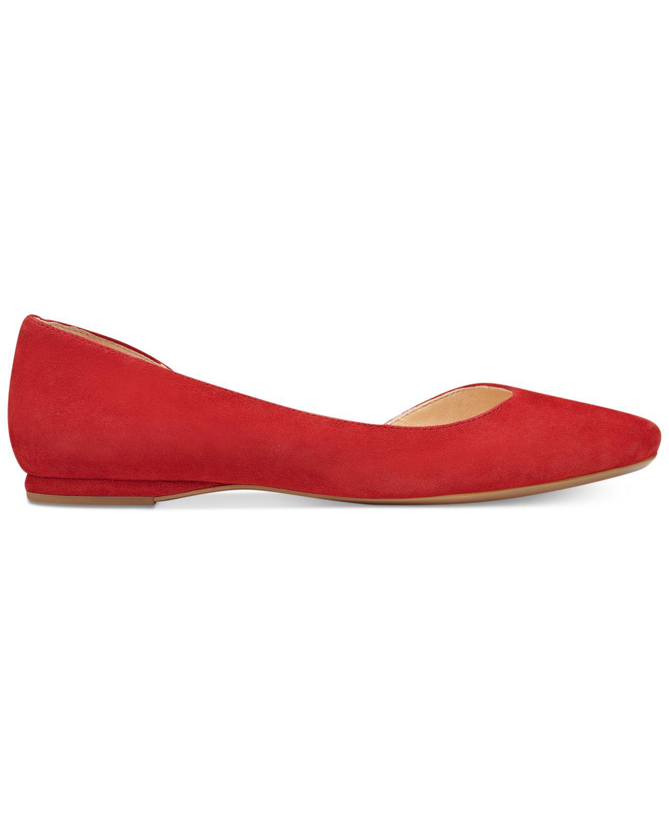 nine west red flats