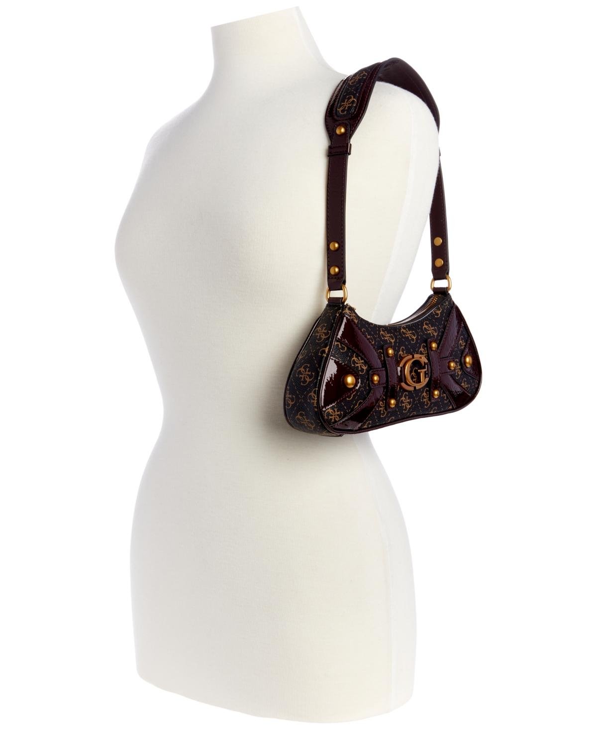 Guess Mintha Mini Top Zip Shoulder Bag in Purple | Lyst