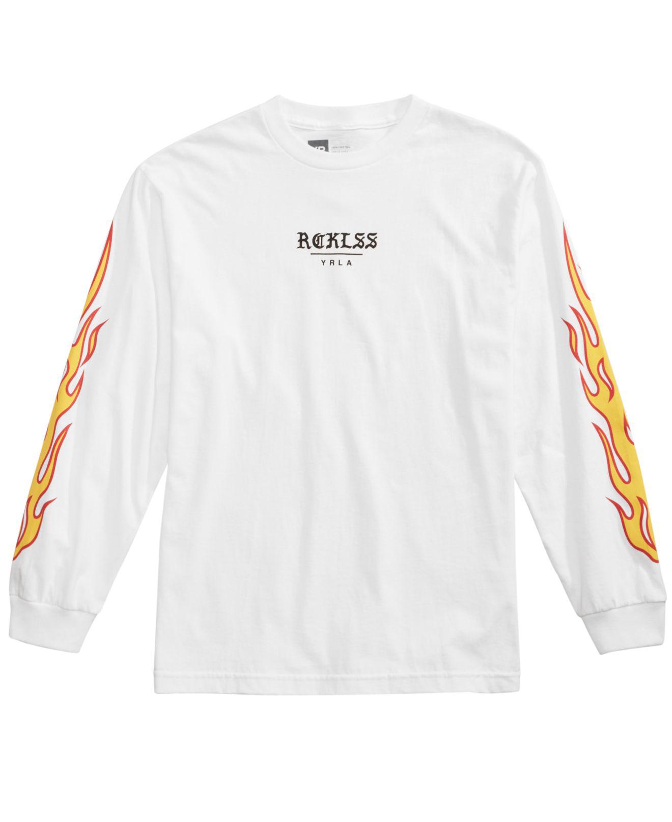 long sleeve flame shirt