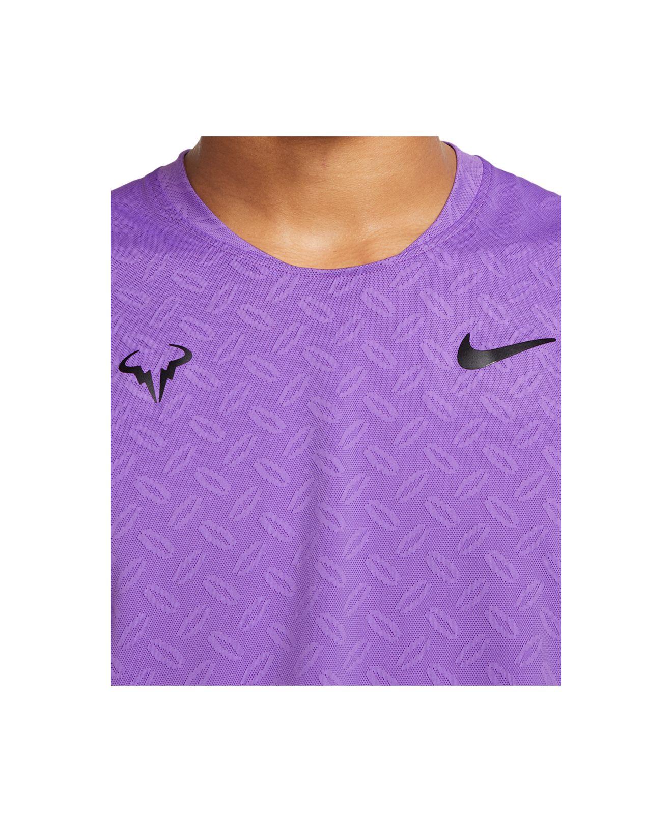 Nike Court Aeroreact Rafa Tennis Tank Top in Purple for Men | Lyst