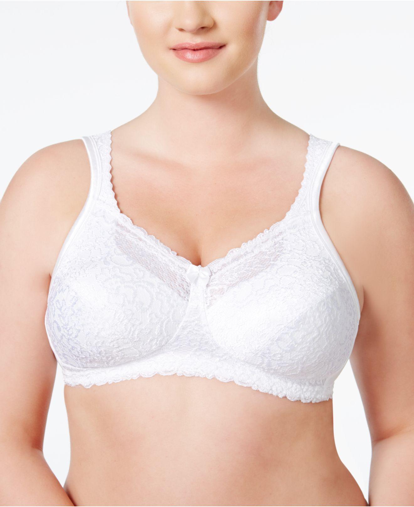 Playtex 18 Hour Comfort Lace Bra 4088 in White | Lyst