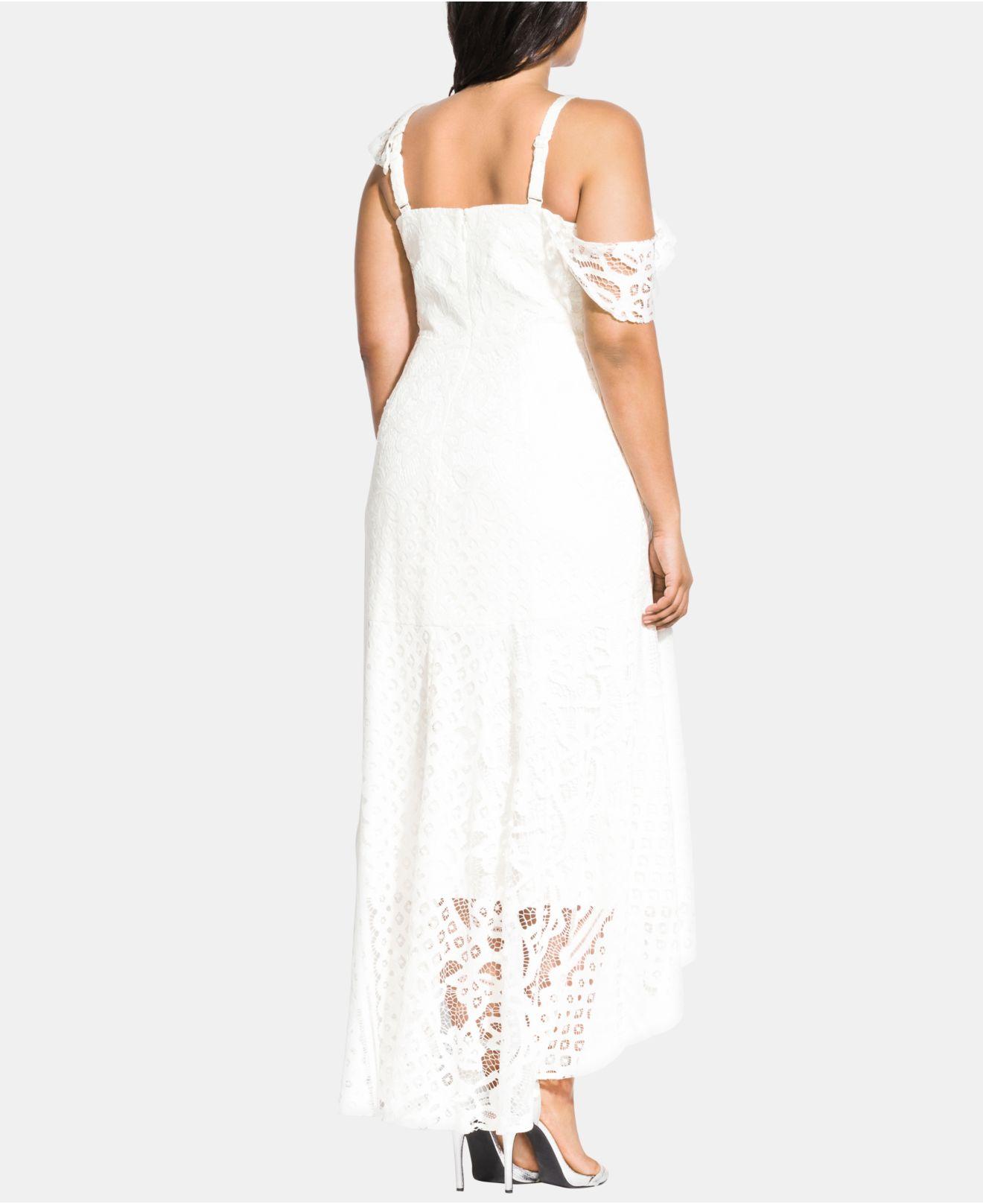 city chic white lace dress