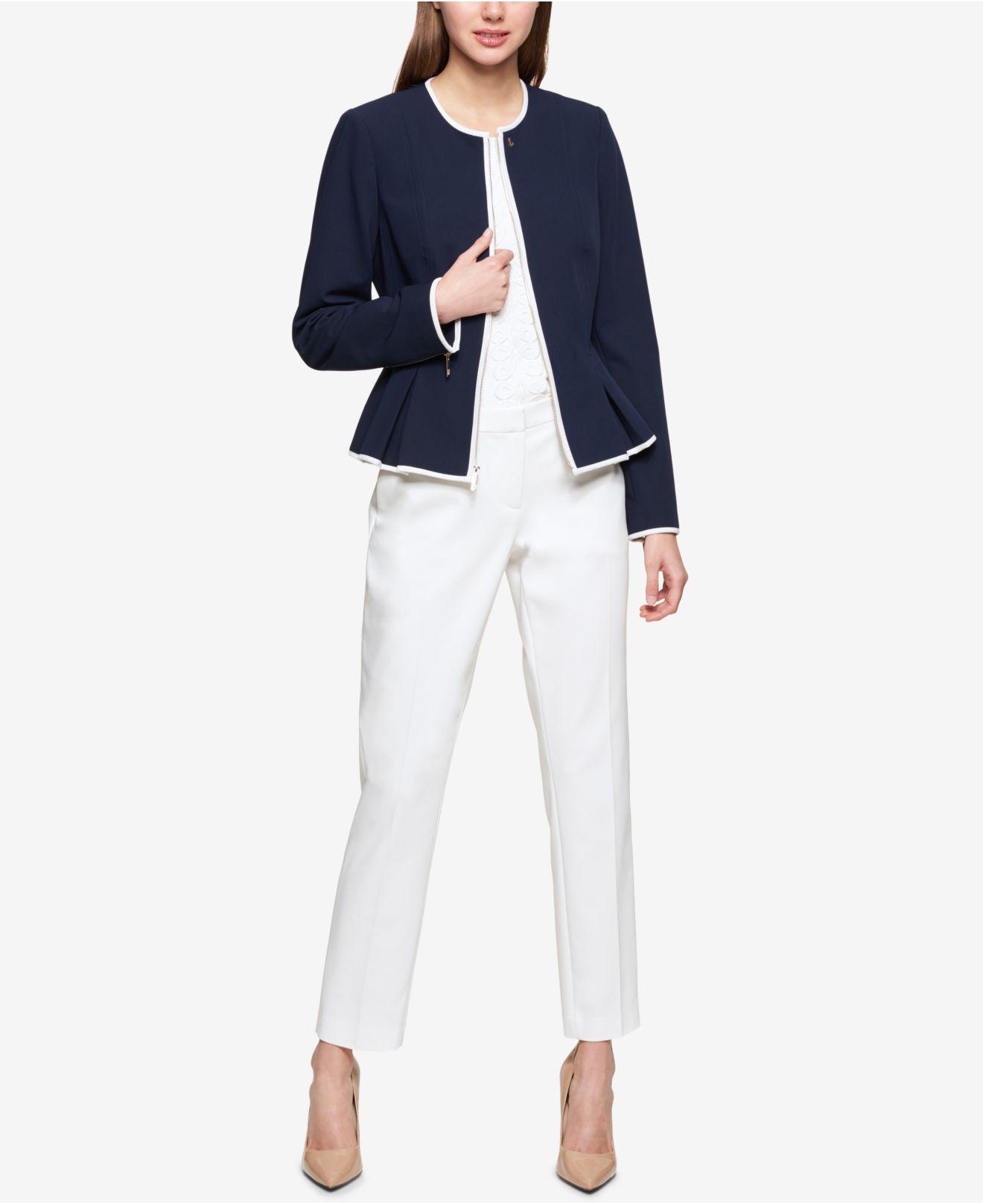 tommy hilfiger peplum jacket